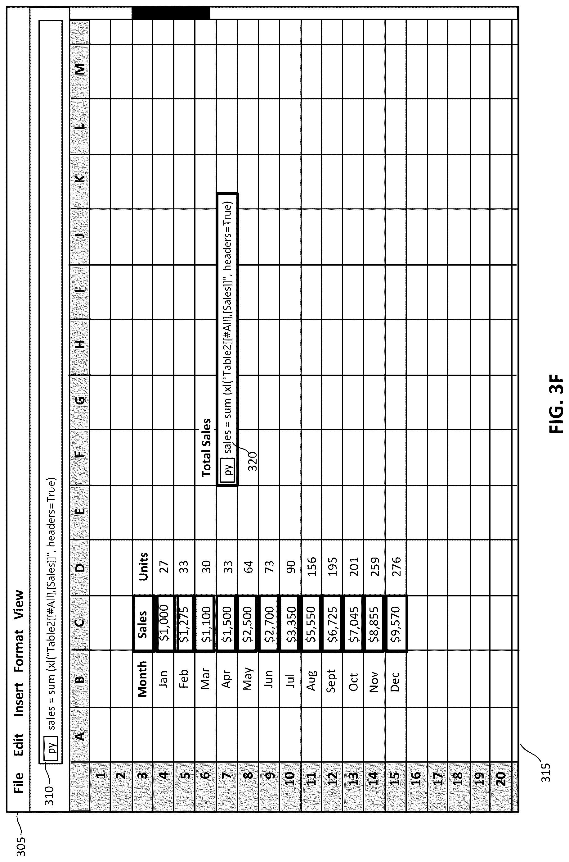Patent US12619816 Figure 8 – Integrating external program code with spreadsheet application