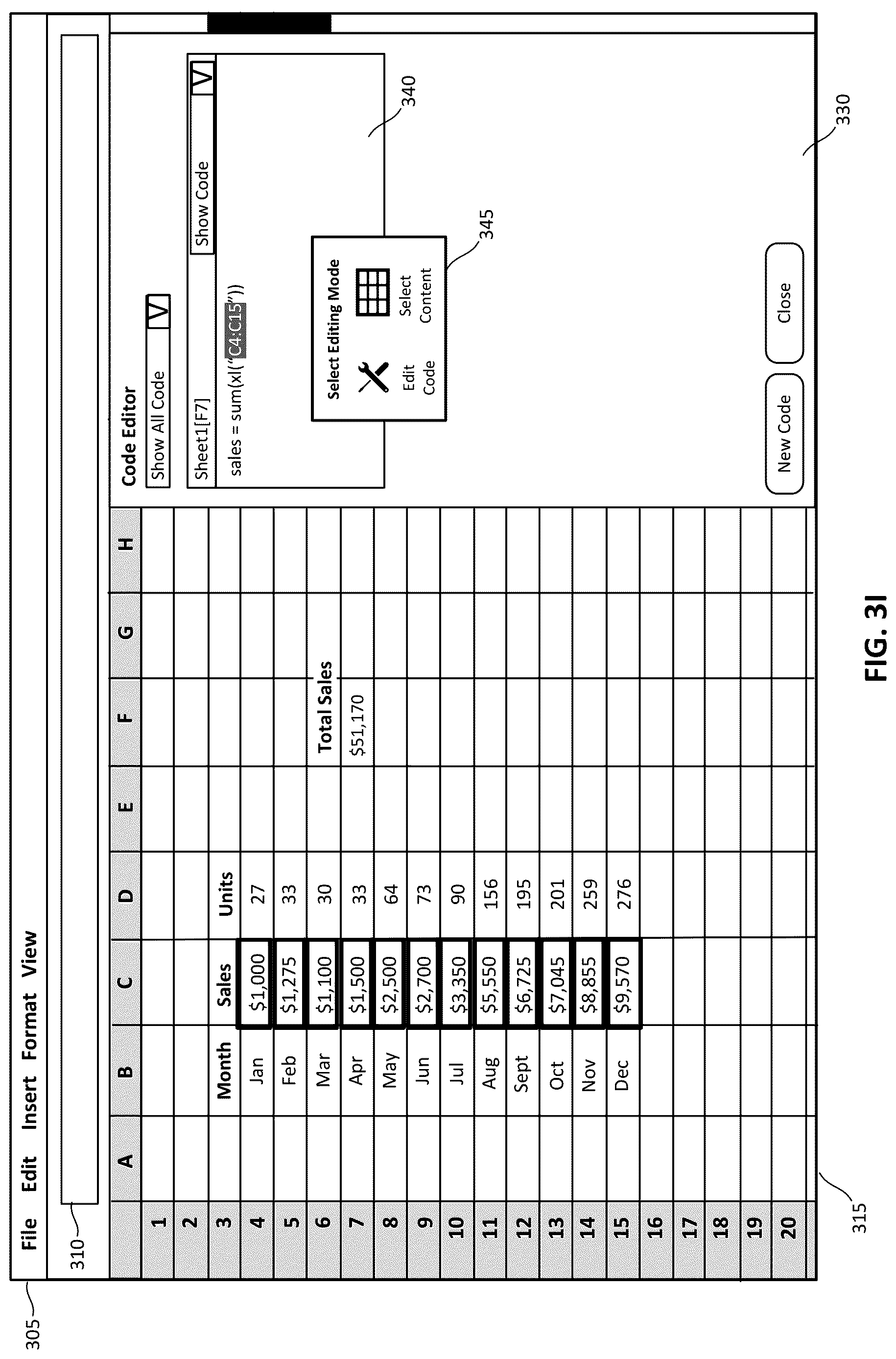 Patent US12619816 Figure 11 – Integrating external program code with spreadsheet application