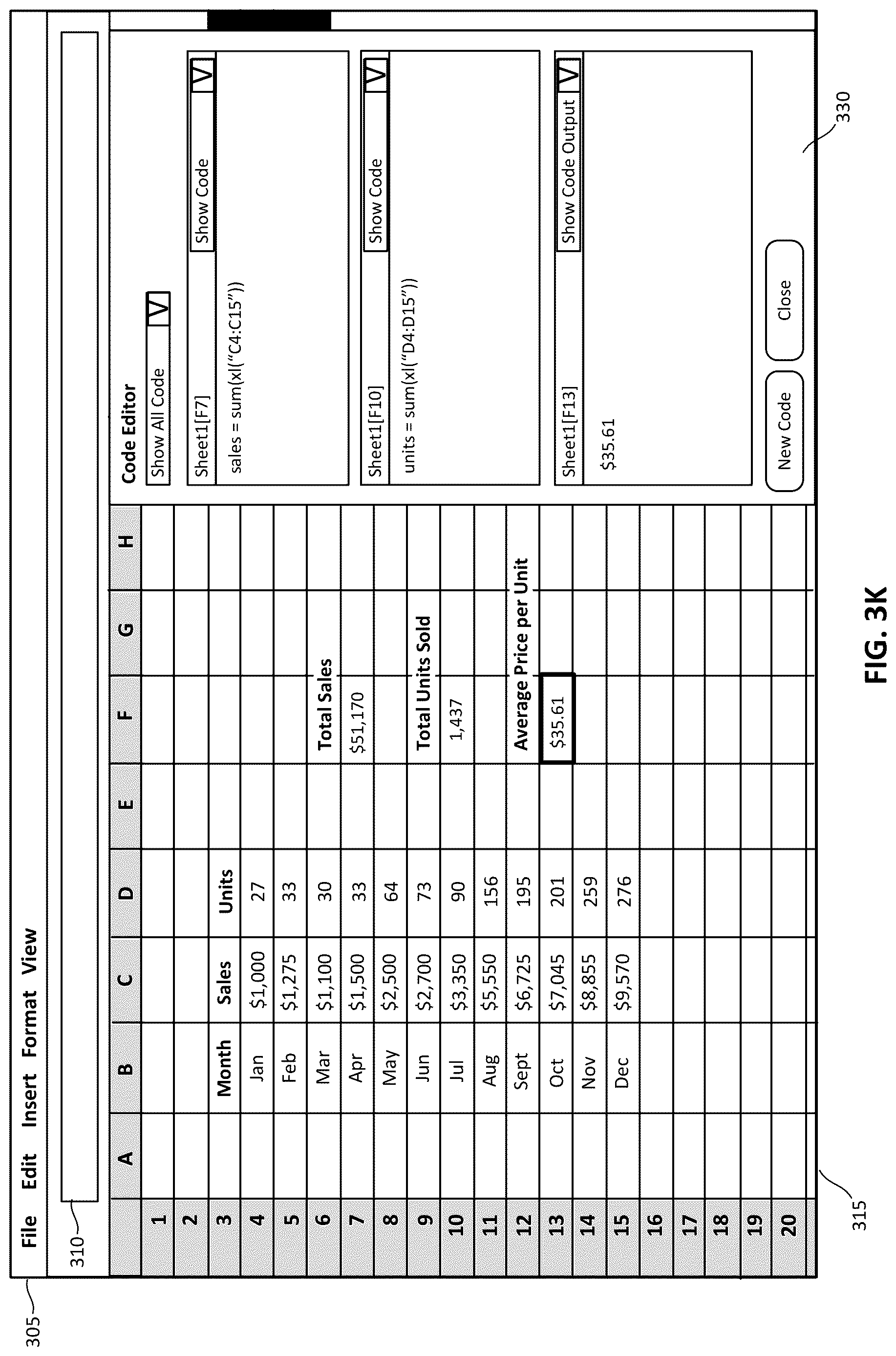 Patent US12619816 Figure 13 – Integrating external program code with spreadsheet application