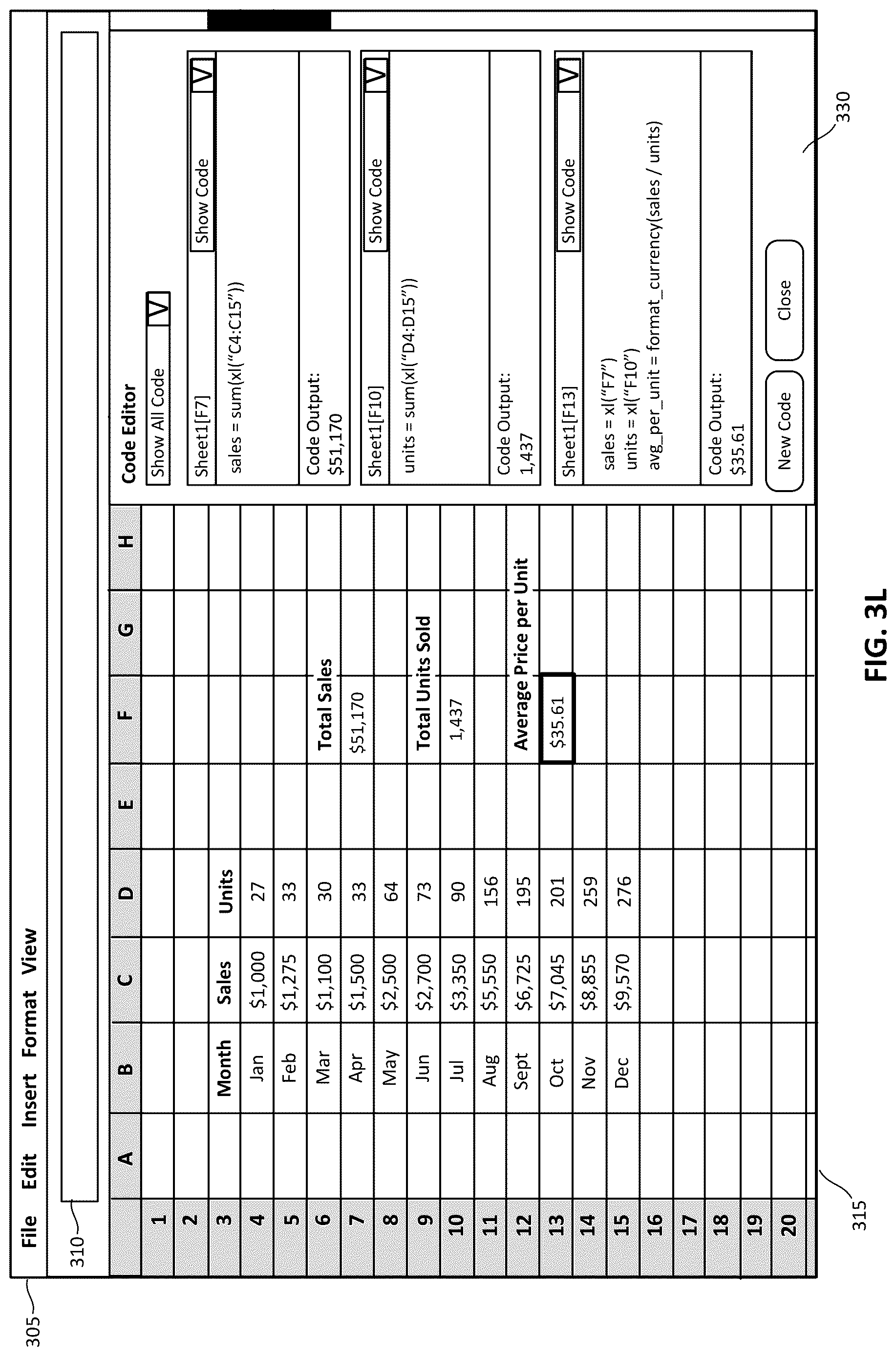Patent US12619816 Figure 14 – Integrating external program code with spreadsheet application