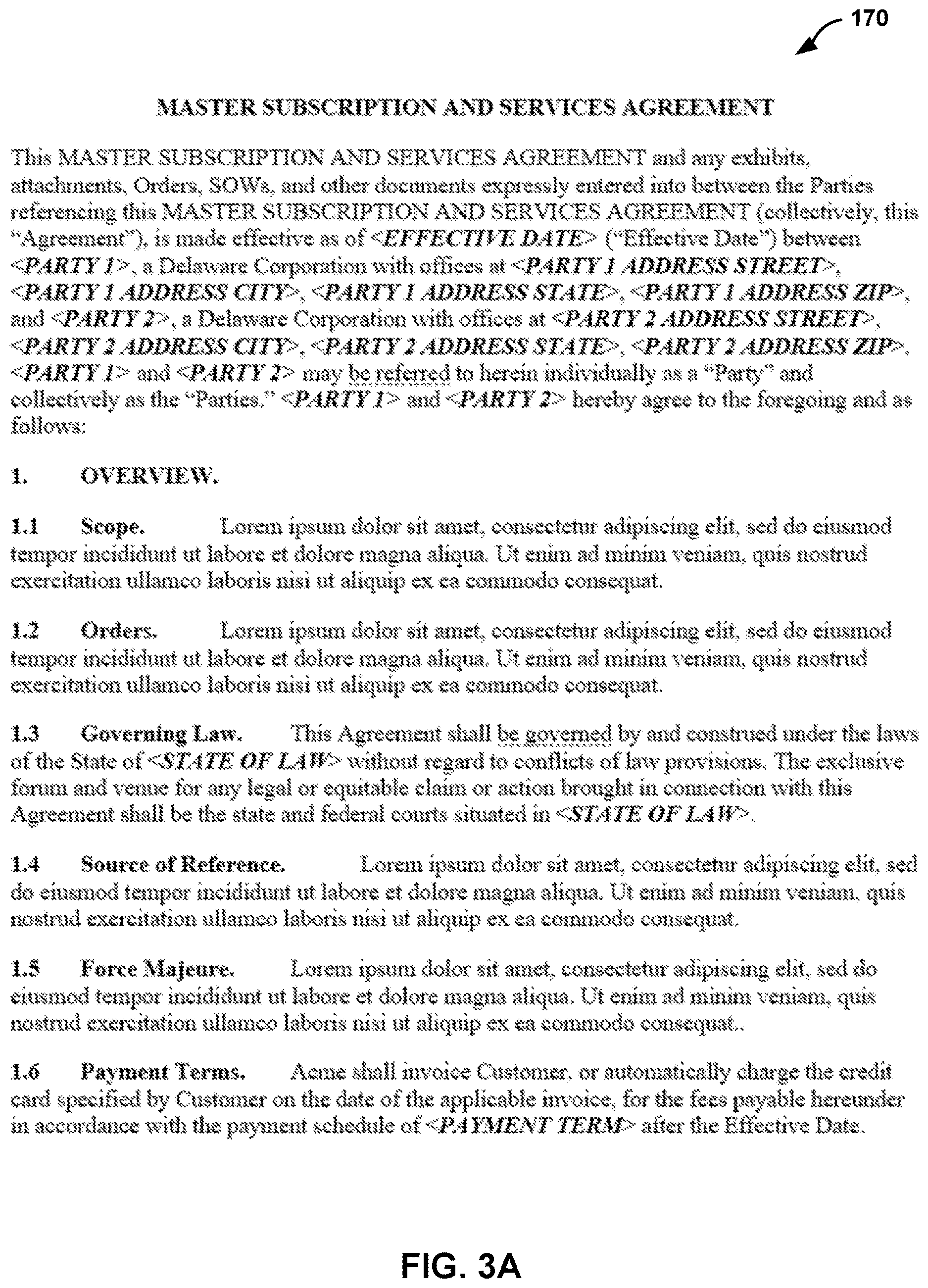 Patent US12619817 Figure 4 – Document template generation