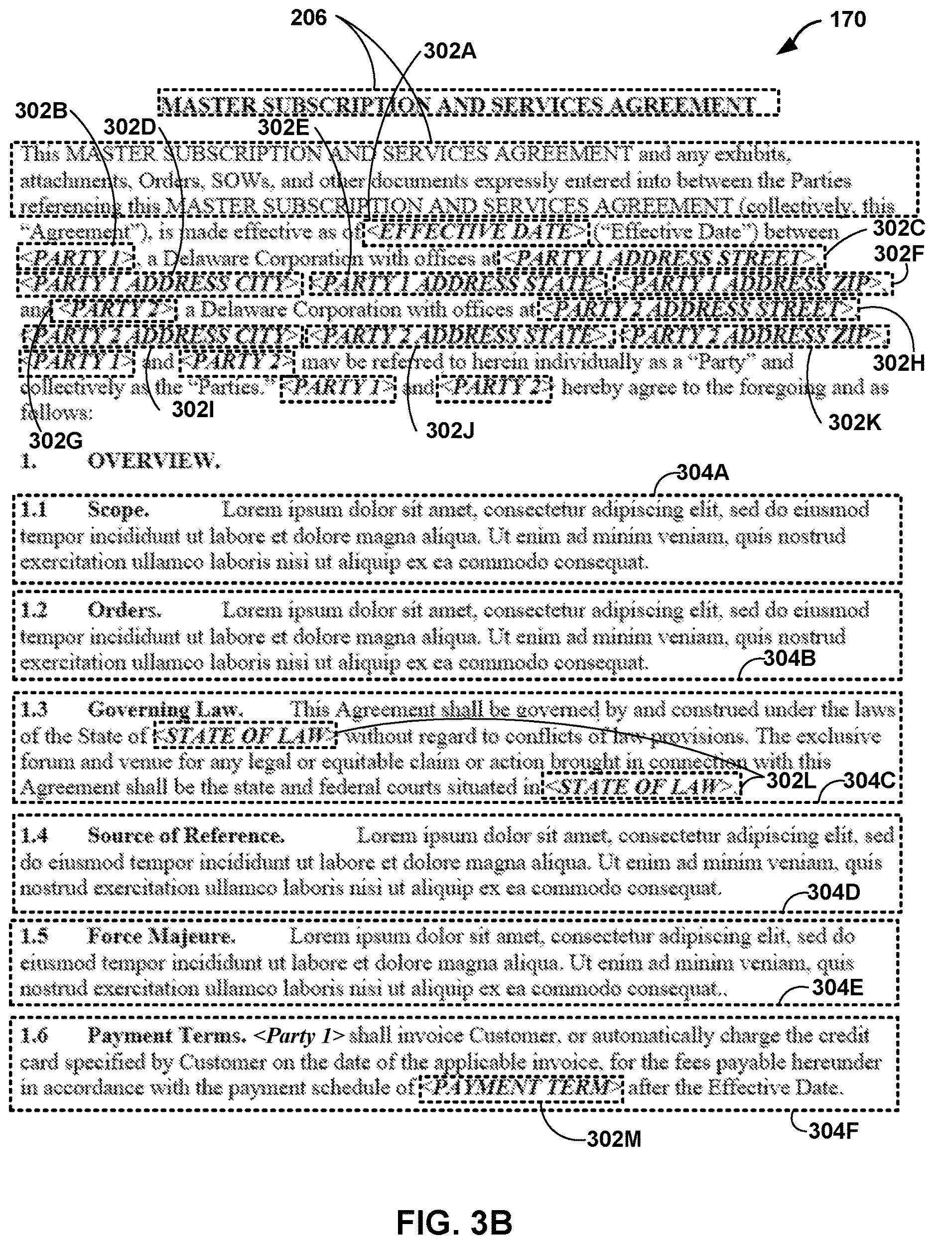 Patent US12619817 Figure 5 – Document template generation
