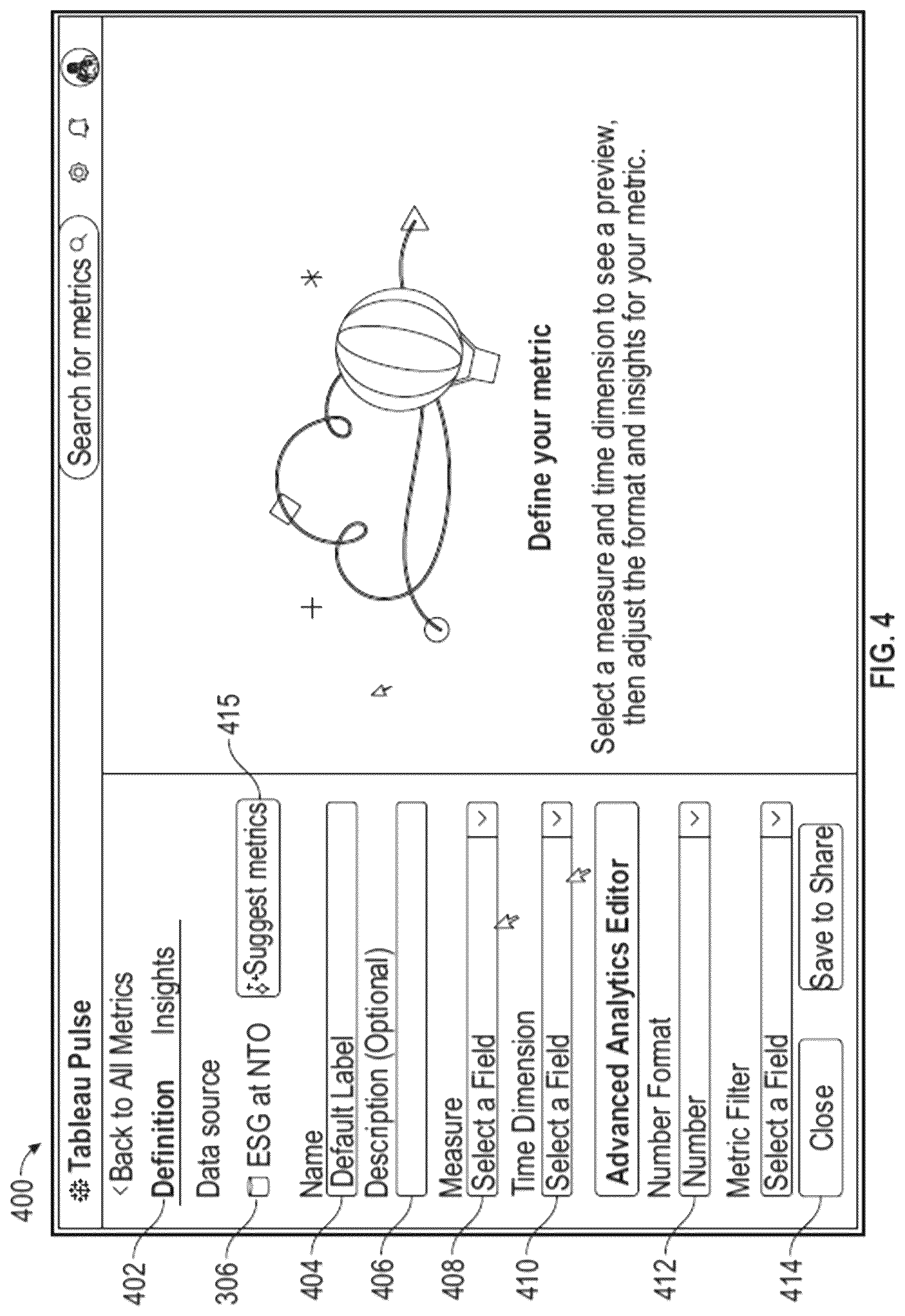 Patent US12619818 Figure 4 – Generating and validating data insights using machine learning models