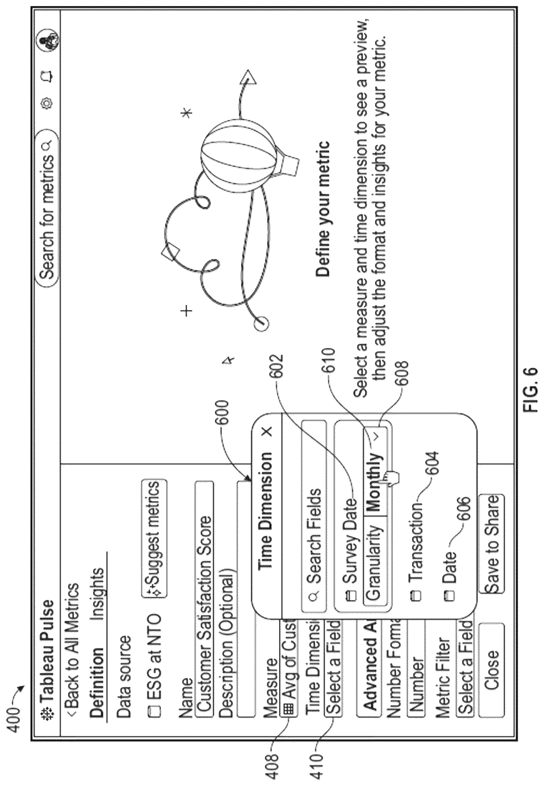 Patent US12619818 Figure 6 – Generating and validating data insights using machine learning models