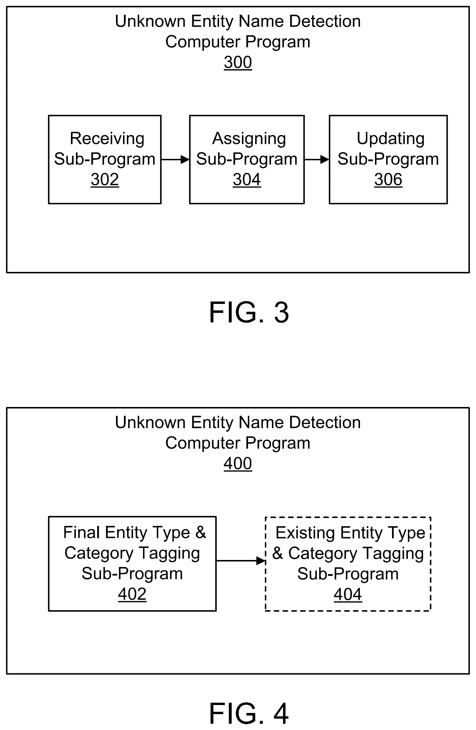 Patent US12619825 Figure 3 – List-based entity name detection