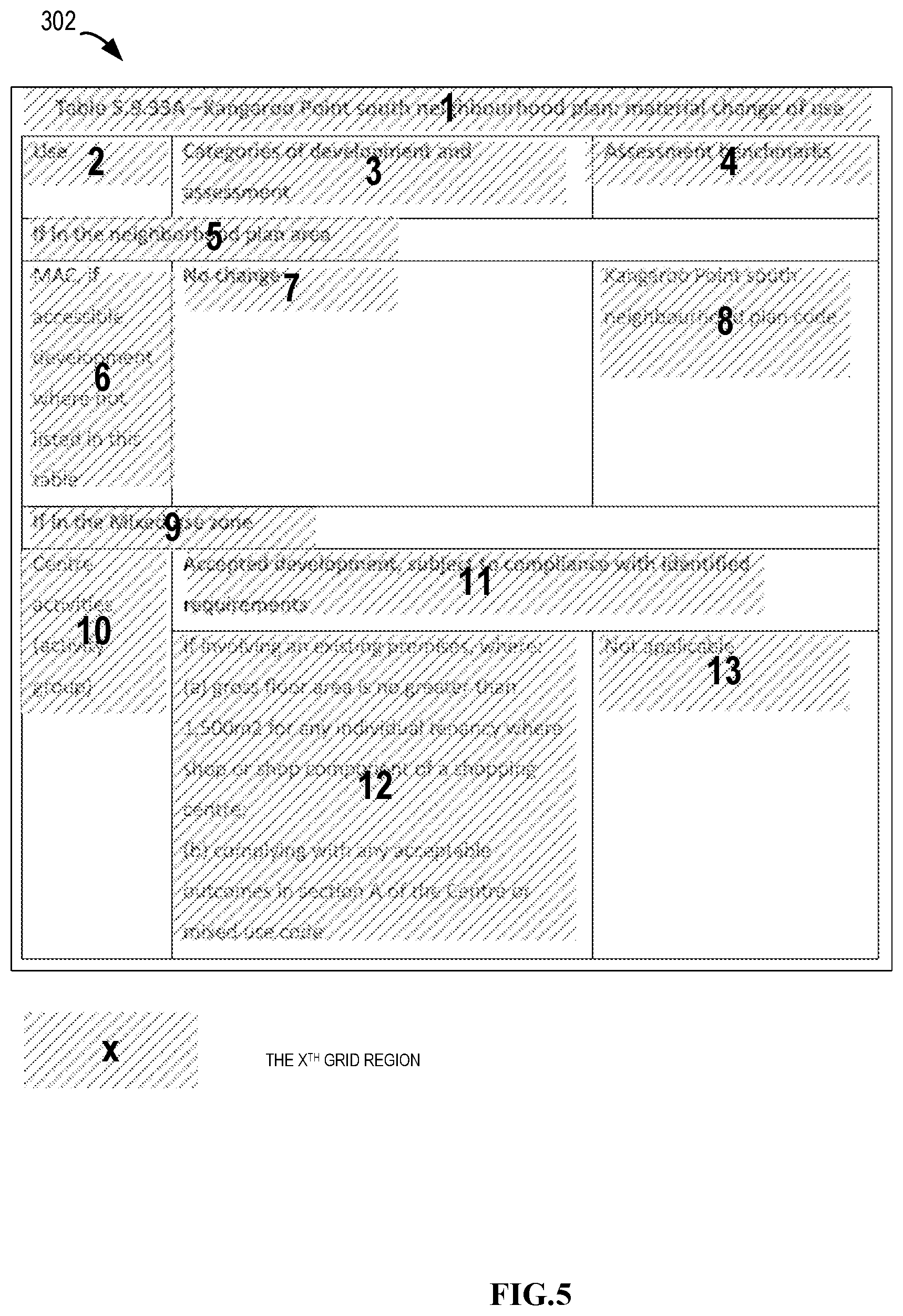 Patent US12619828 Figure 5 – Reading order detection in a document