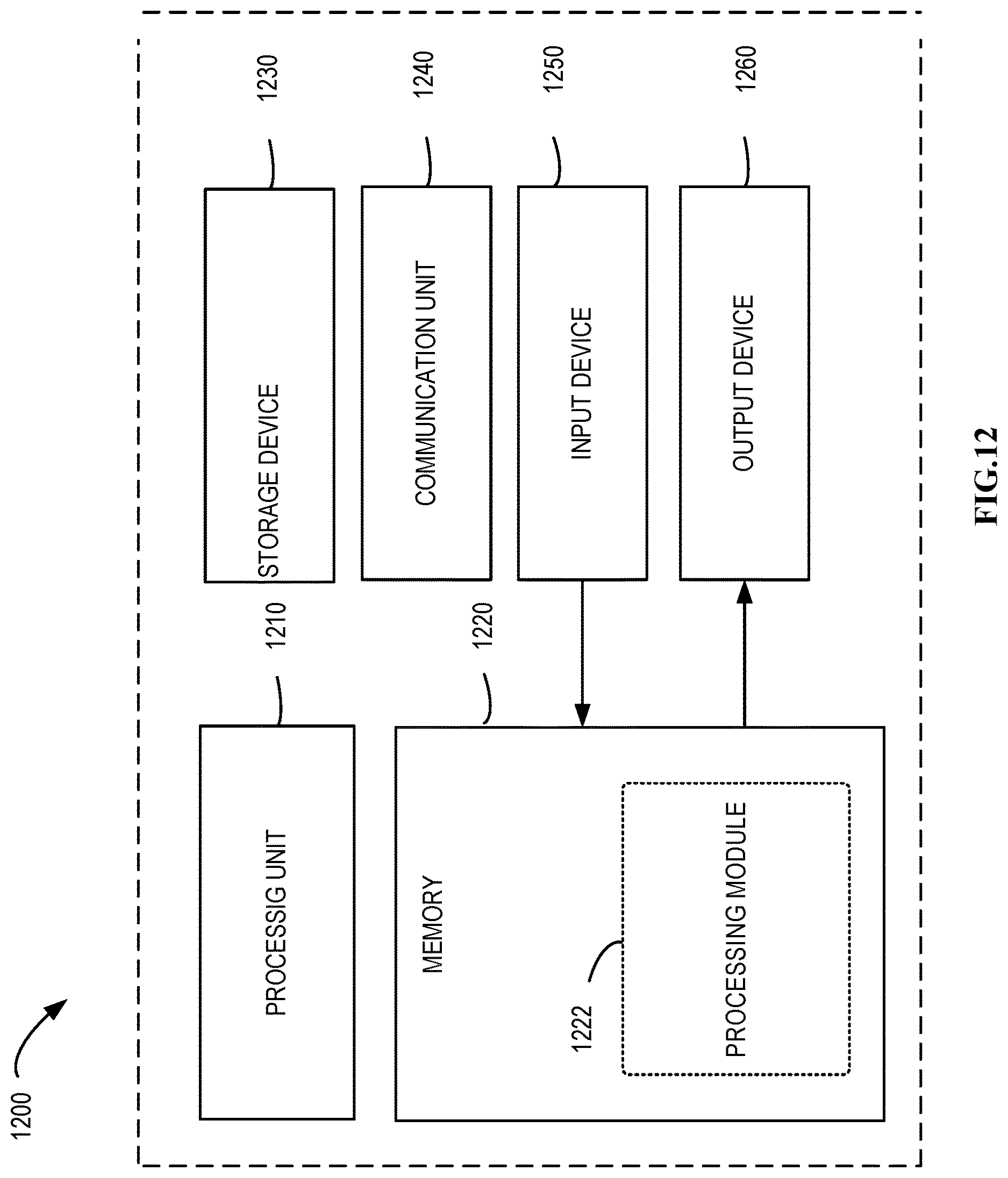 Patent US12619828 Figure 12 – Reading order detection in a document