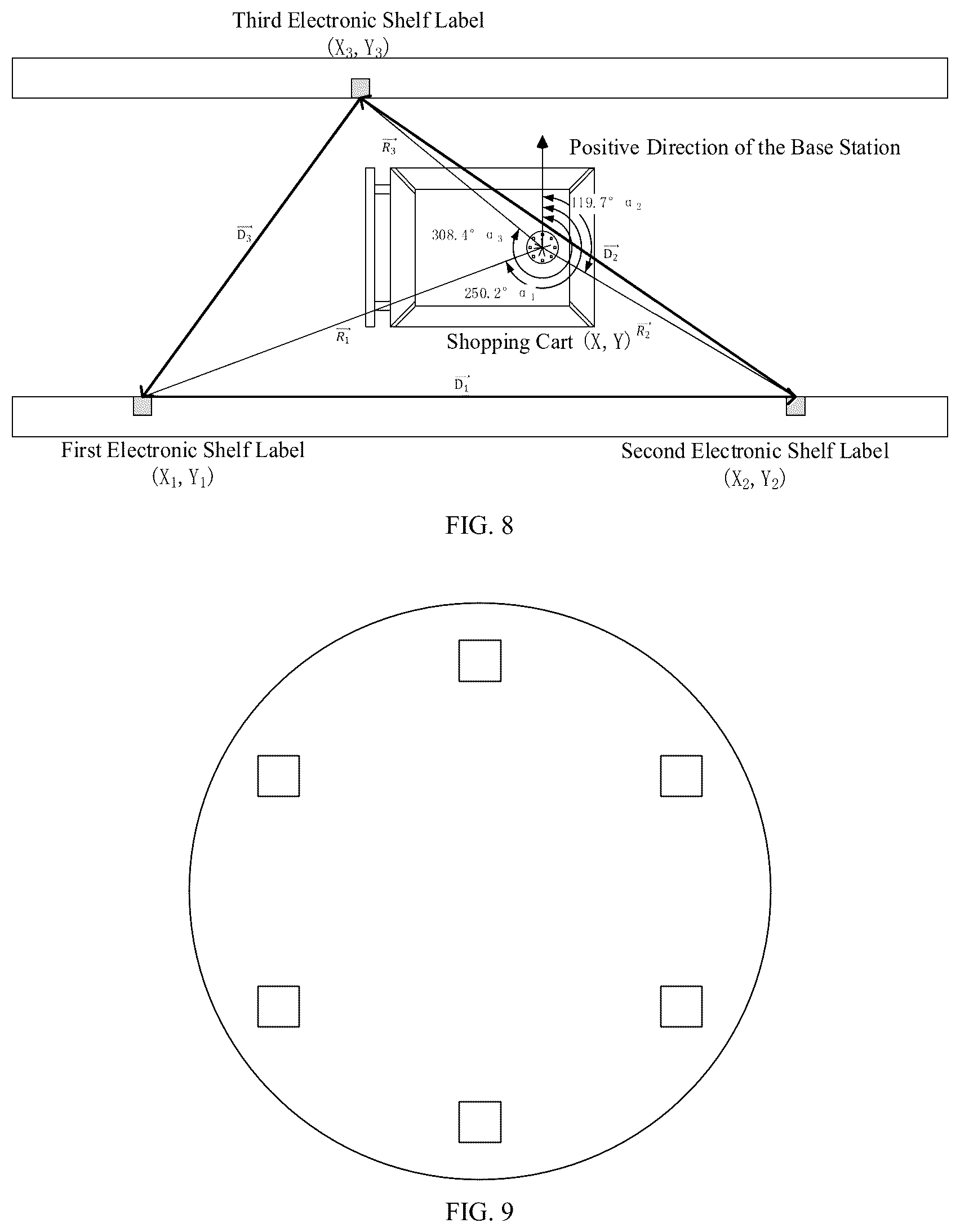 Patent US12619839 Figure 5 – Locating method and locating system for smart shopping cart, computer device and storage medium