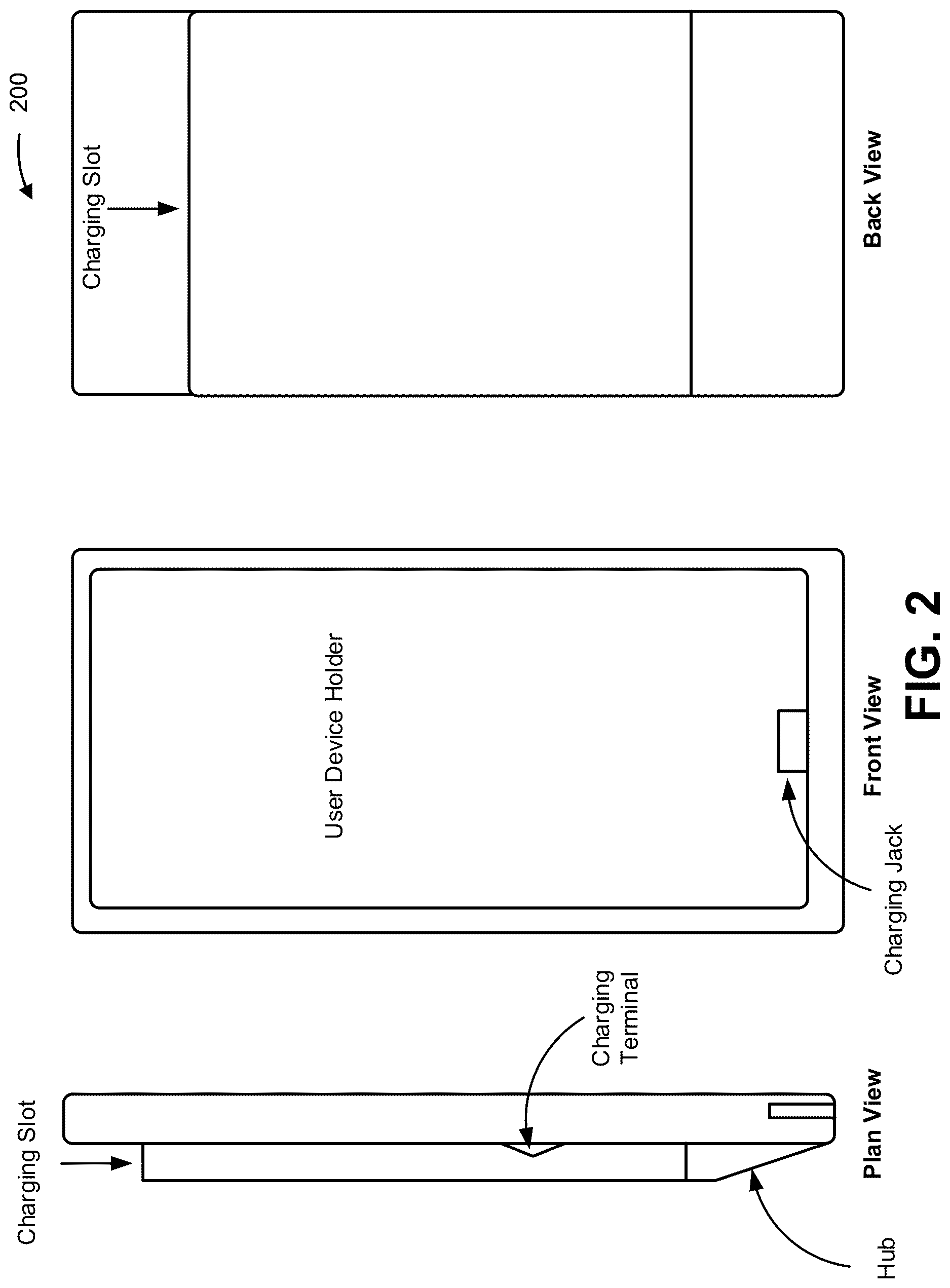 Patent US12619849 Figure 2 – Battery charger for a transaction card
