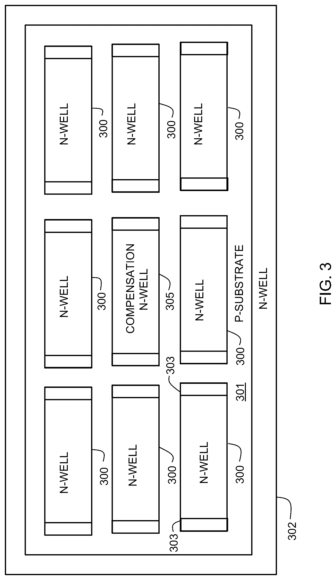 Patent US12619850 Figure 3 – Compensation for light-induced current in an integrated circuit