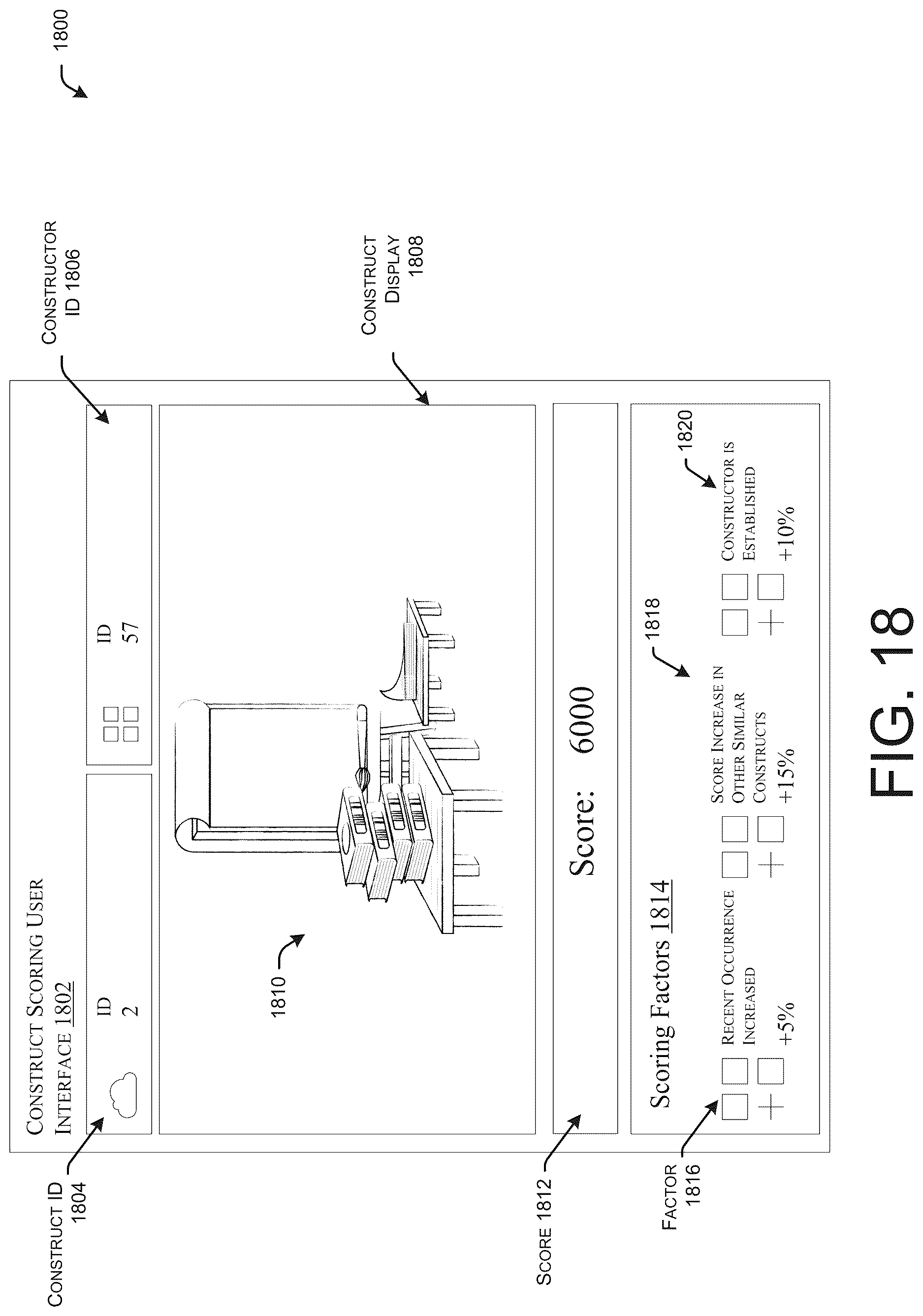 Patent US12619888 Figure 18 – End-to-end systems and methods for construct scoring