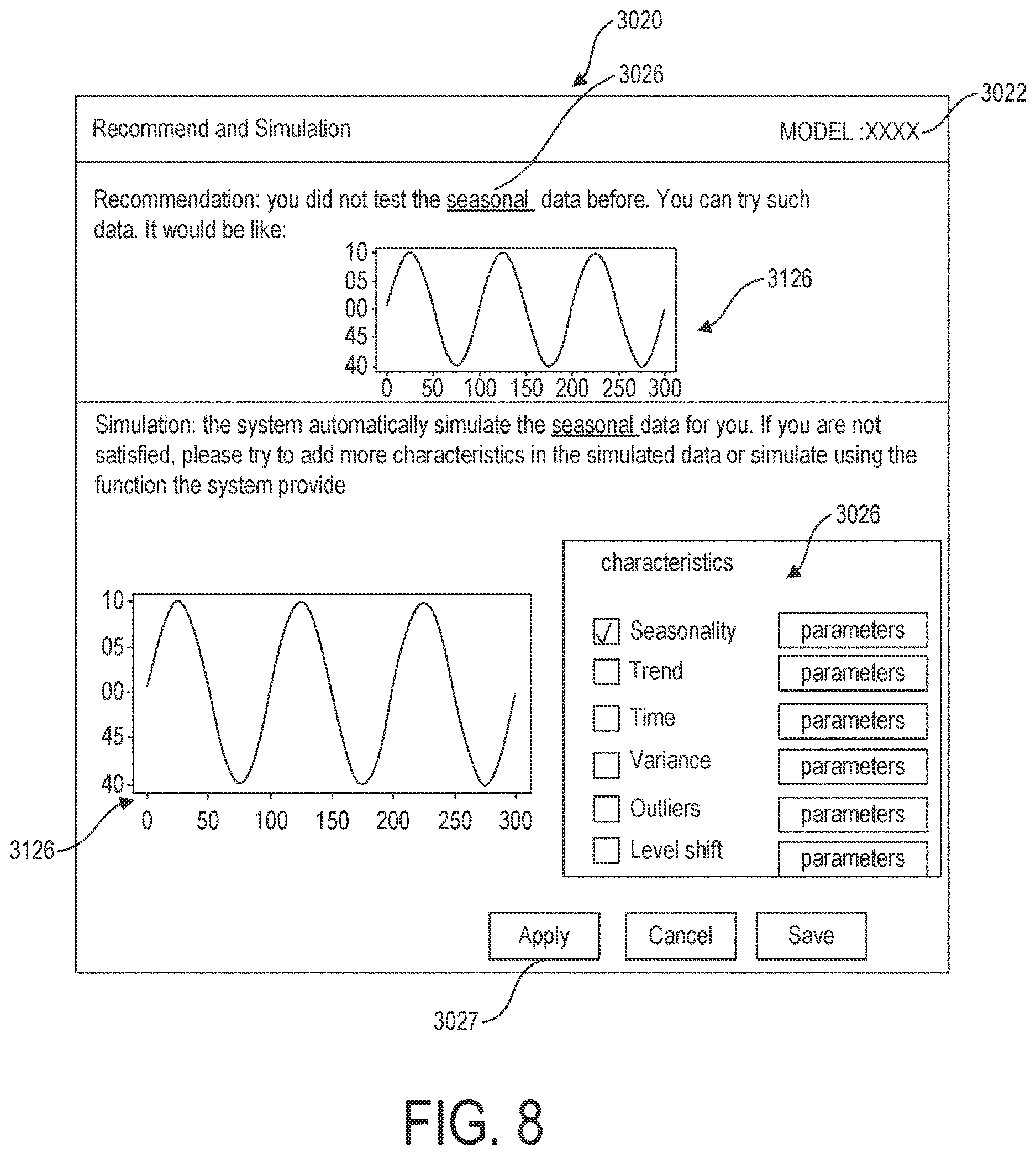 Patent US12619906 Figure 8 – Interactive machine learning optimization