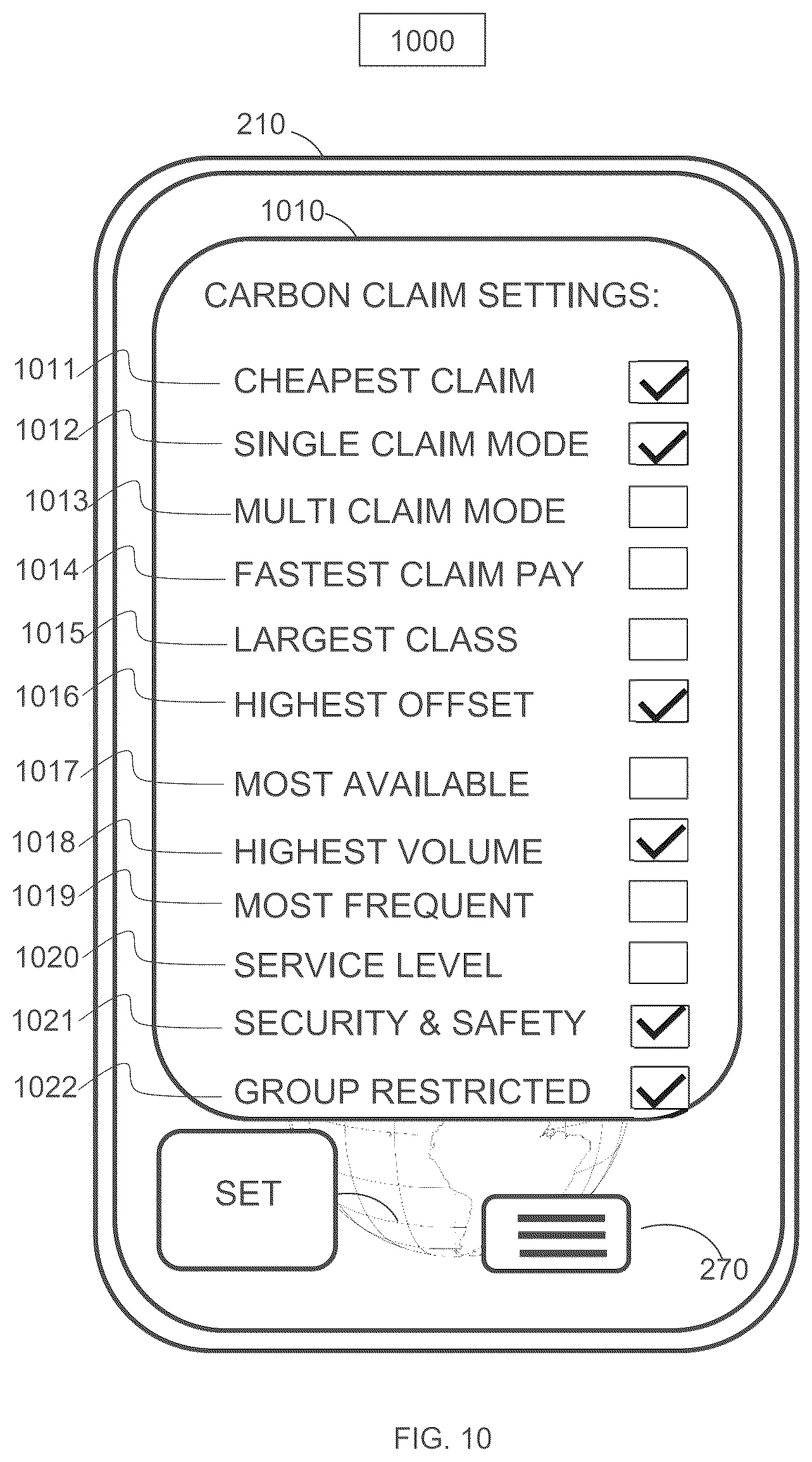 Patent US12619928 Figure 11 – System and method for trading emissions units