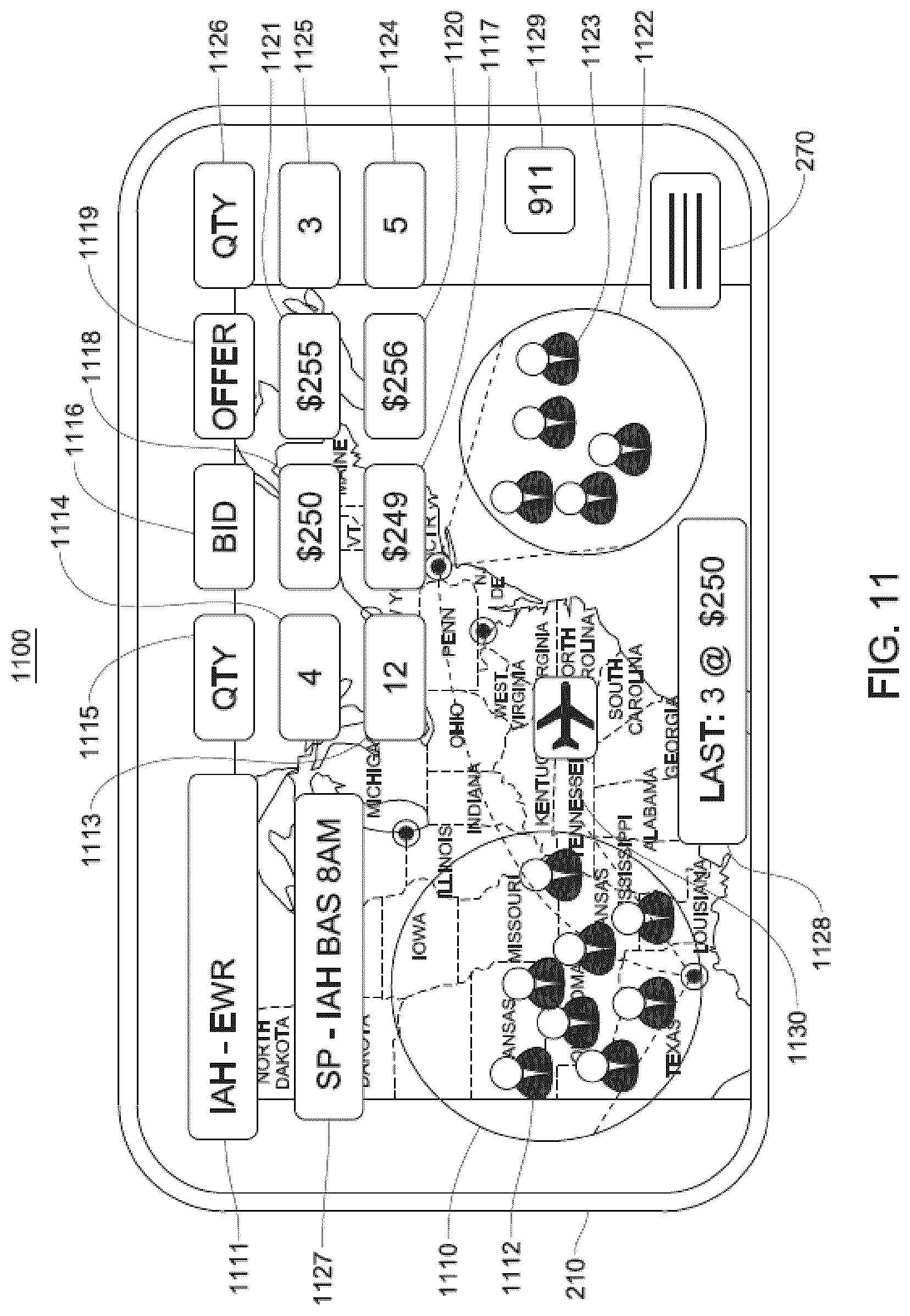 Patent US12619928 Figure 12 – System and method for trading emissions units
