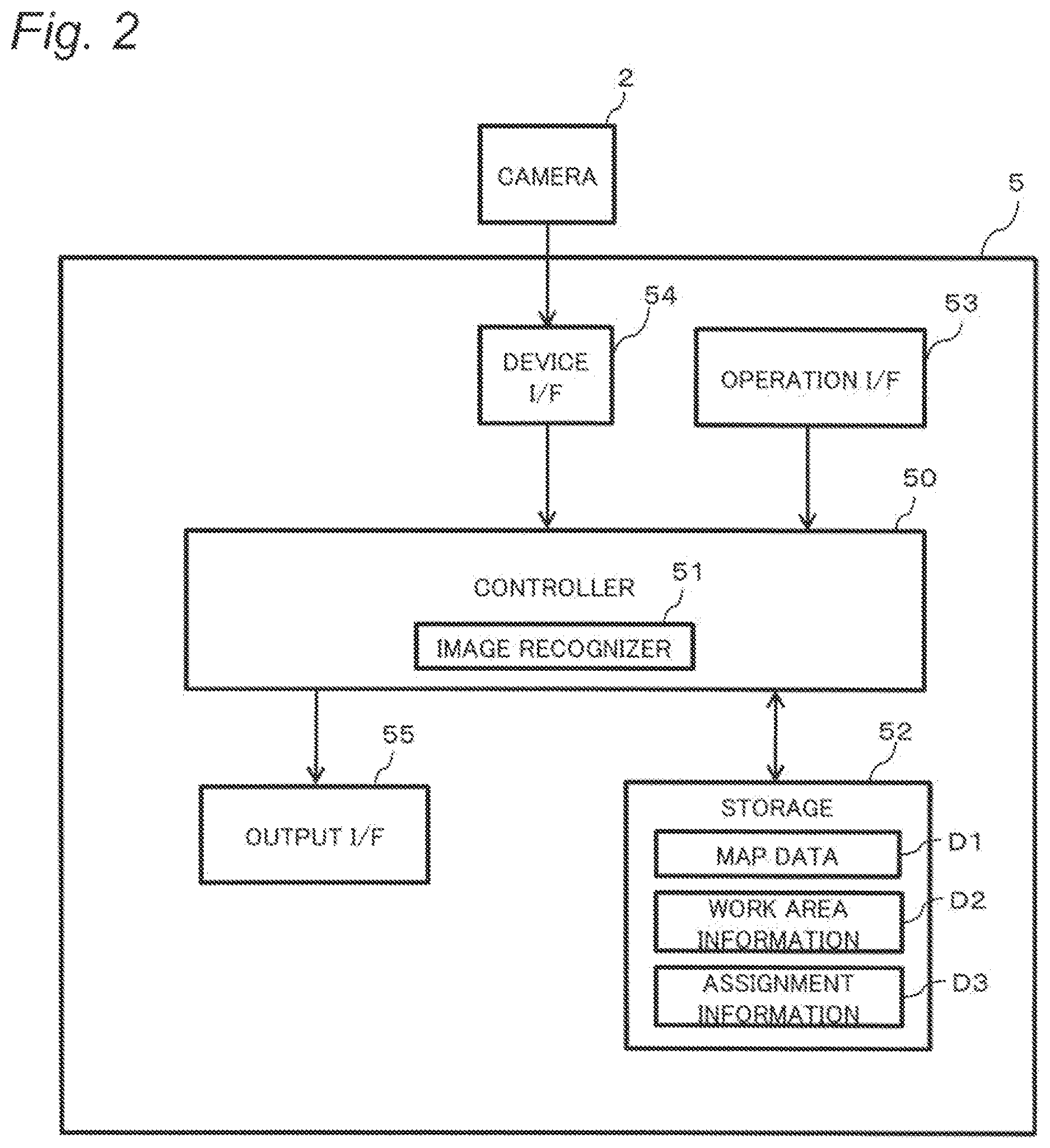 Patent US12619940 Figure 2 – Work analysis device