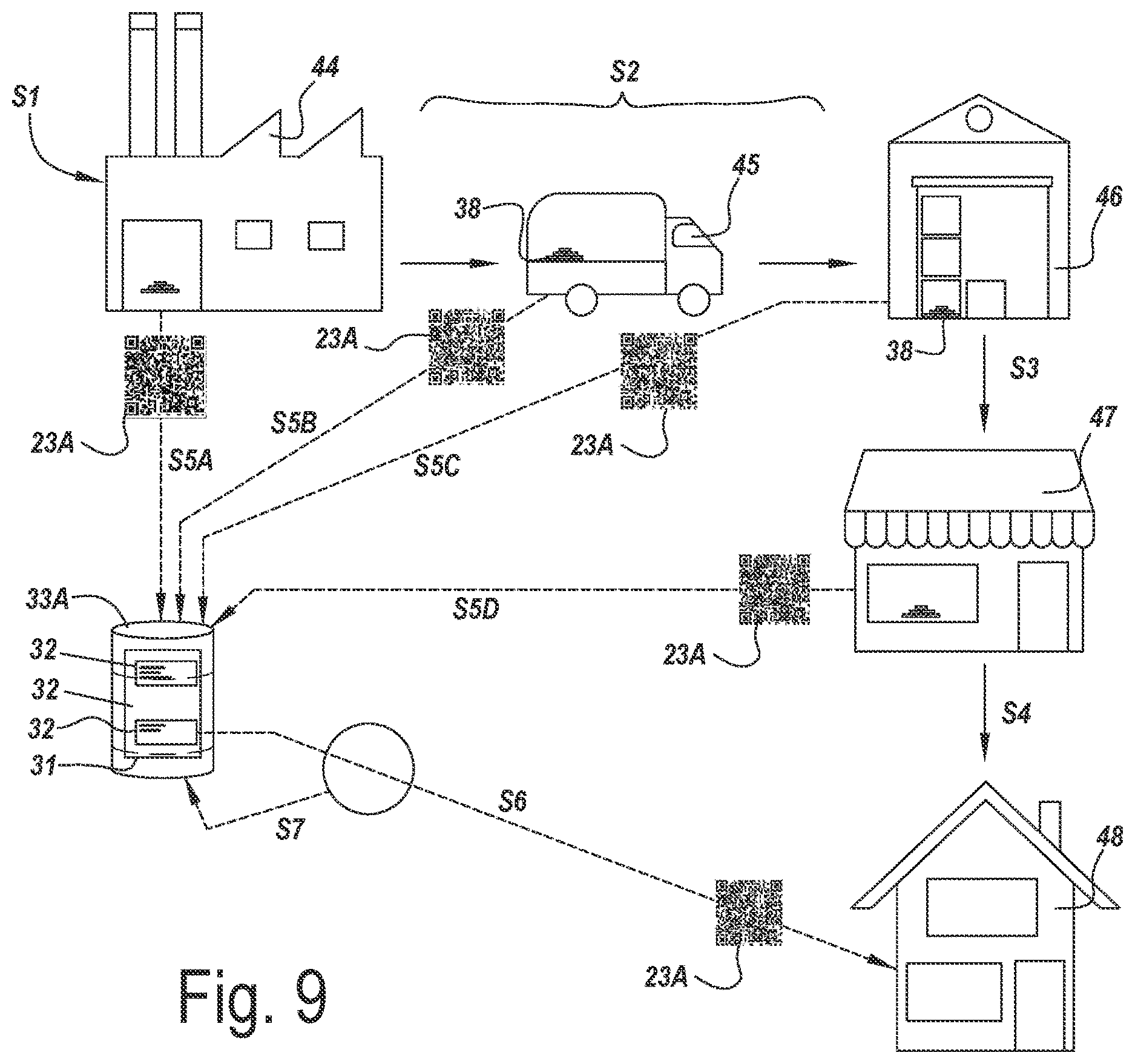 Patent US12619949 Figure 4 – Product, panel and method for manufacturing and/or authenticating and/or tracking such product