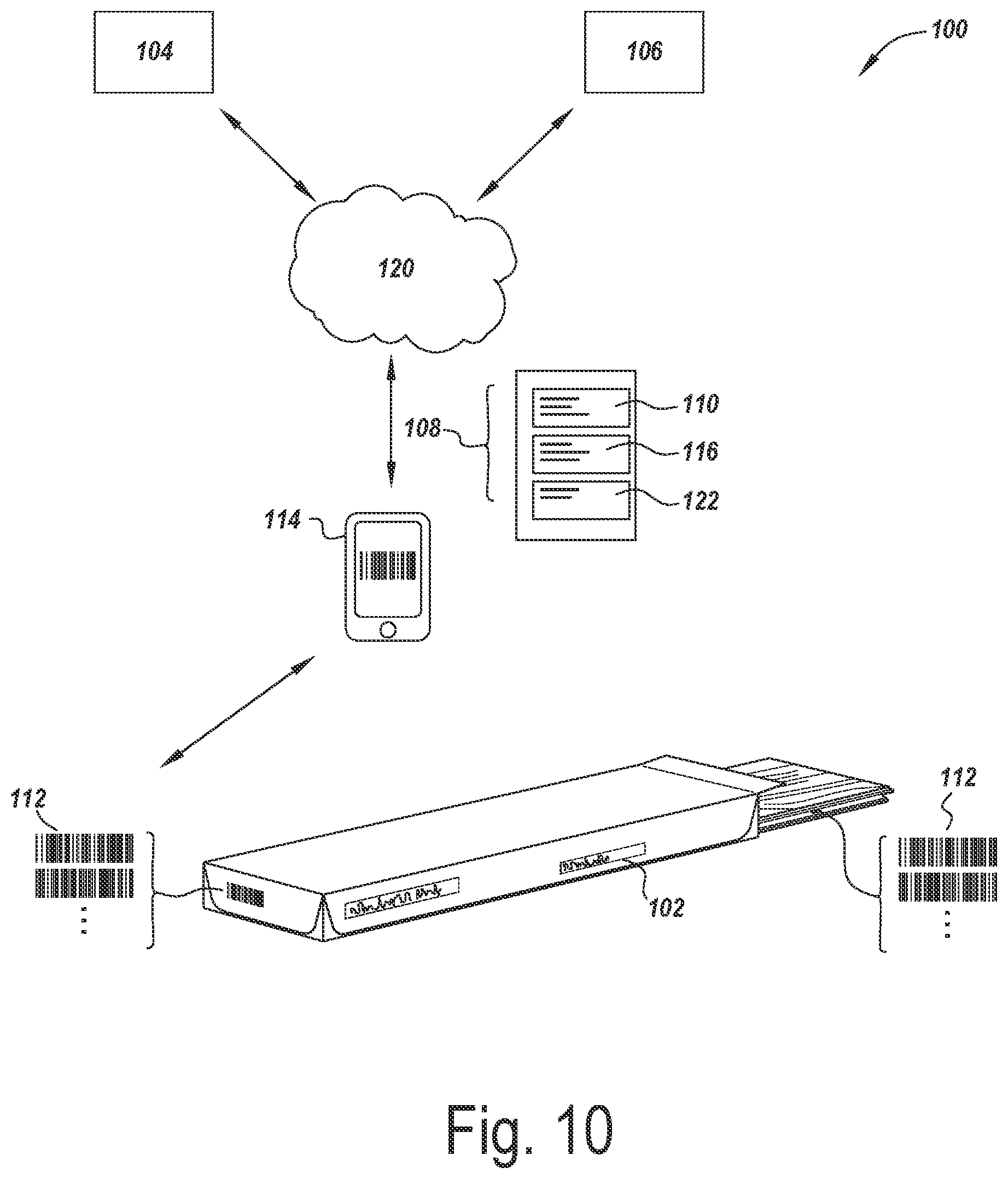 Patent US12619949 Figure 5 – Product, panel and method for manufacturing and/or authenticating and/or tracking such product
