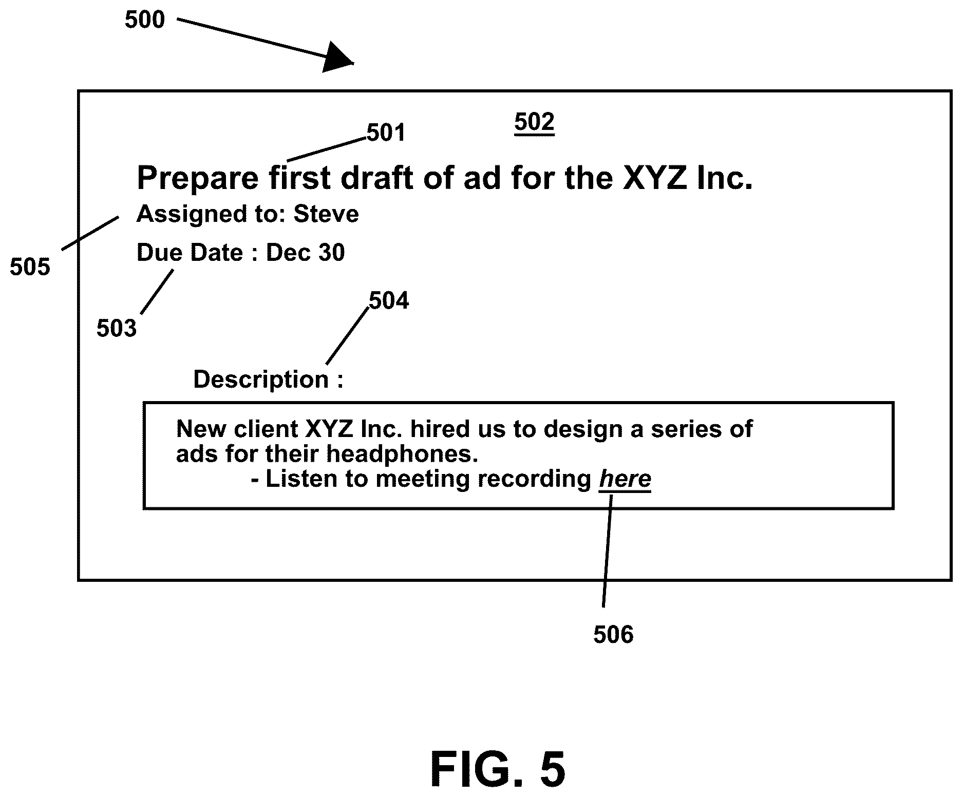 Patent US12619954 Figure 5 – Systems and methods to generate records within a collaboration environment based on a machine learning model trained from a text corpus