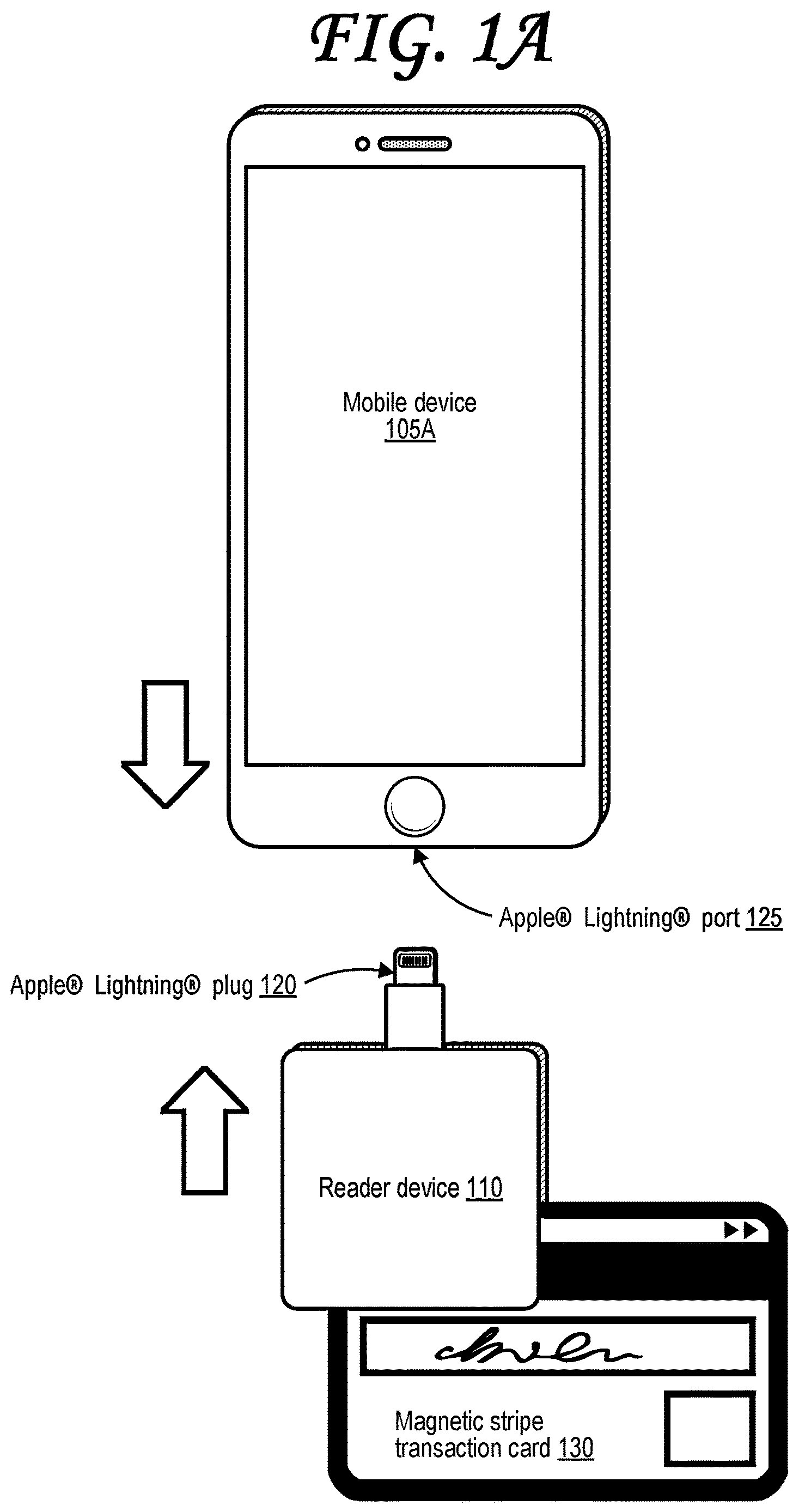 Patent US12619973 Figure 1 – Transaction object reader with configurable amplifier