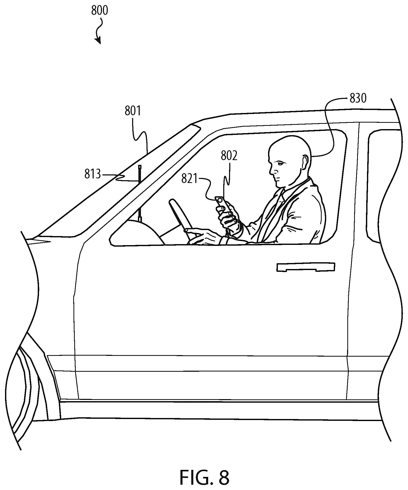 Patent US12619979 Figure 8 – Identity information controlled financial account device