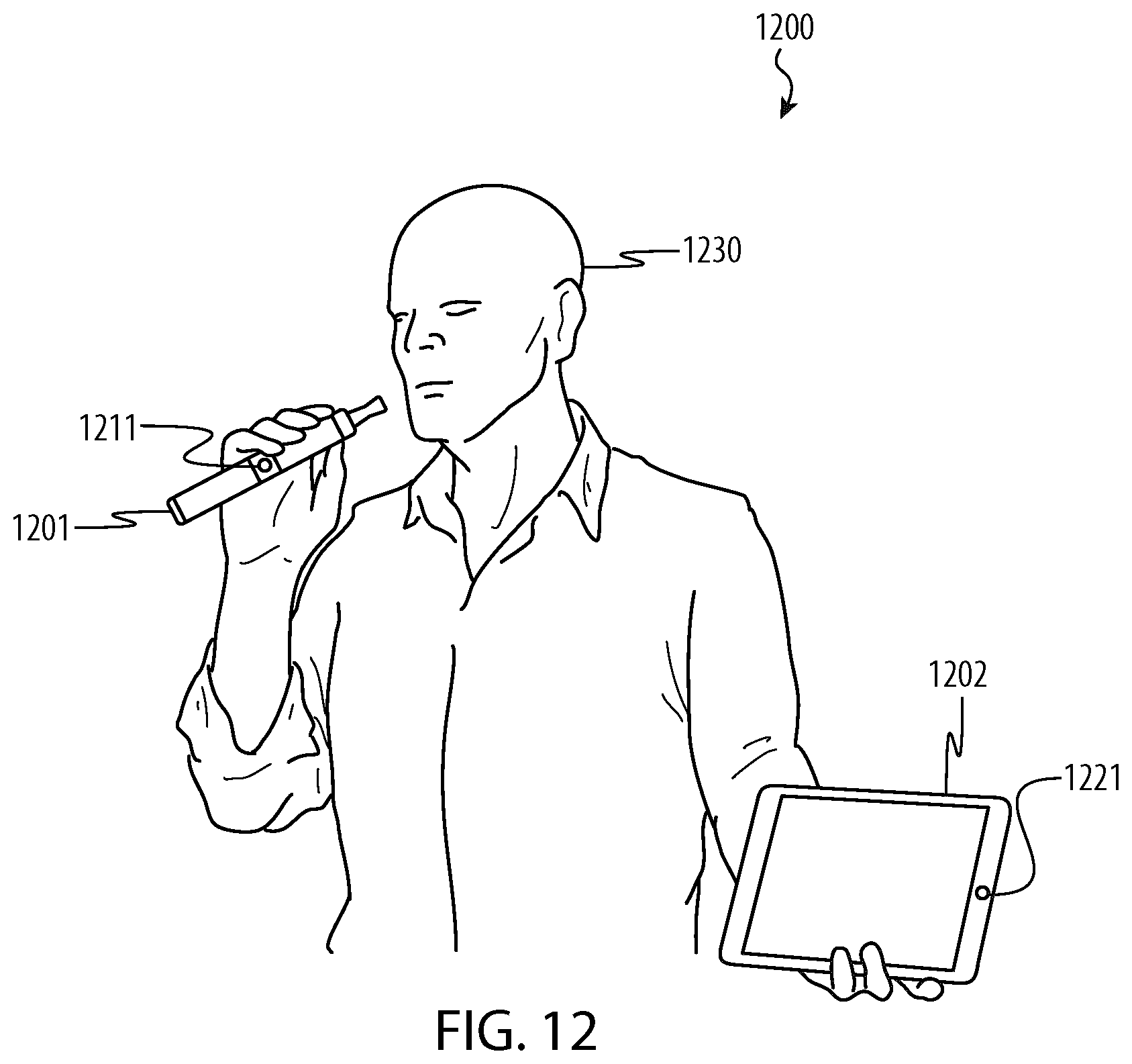 Patent US12619979 Figure 12 – Identity information controlled financial account device