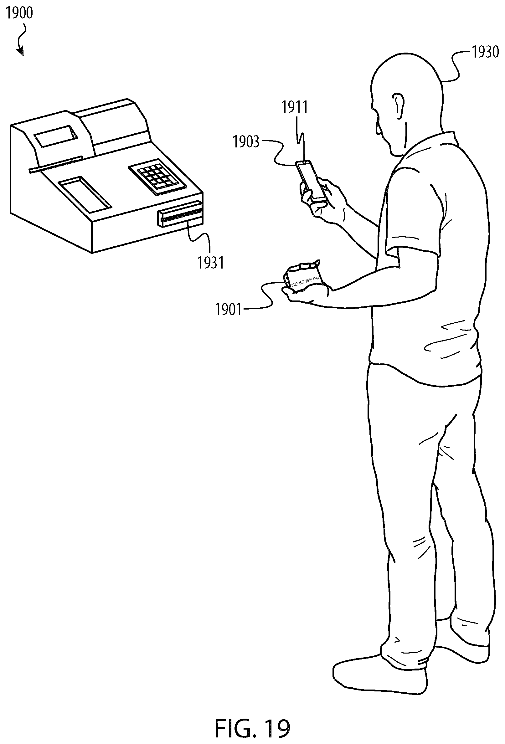 Patent US12619979 Figure 19 – Identity information controlled financial account device