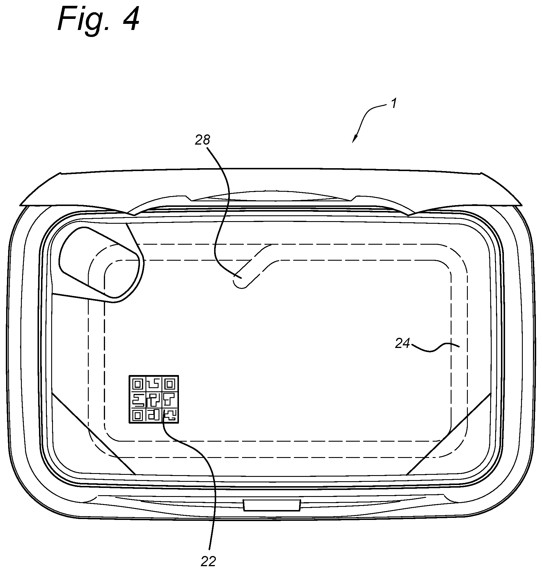 Patent US12619996 Figure 4 – Anti-counterfeit container