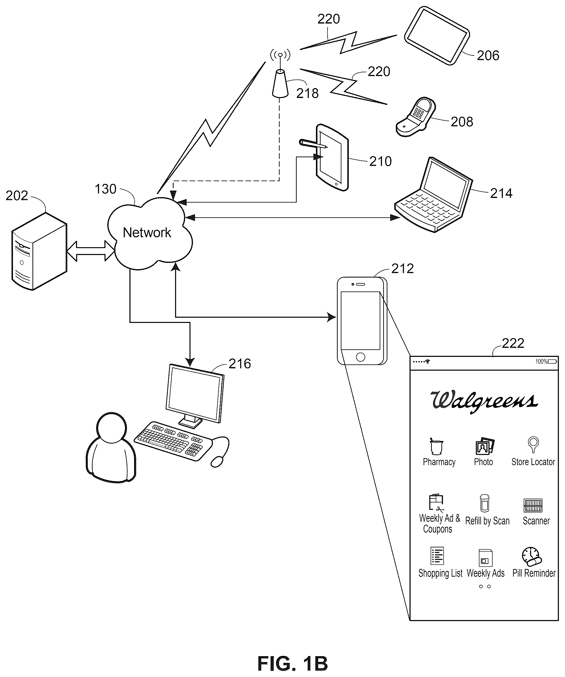 Patent US12620011 Figure 2 – Systems and methods for improving a shopping experience within a retail store