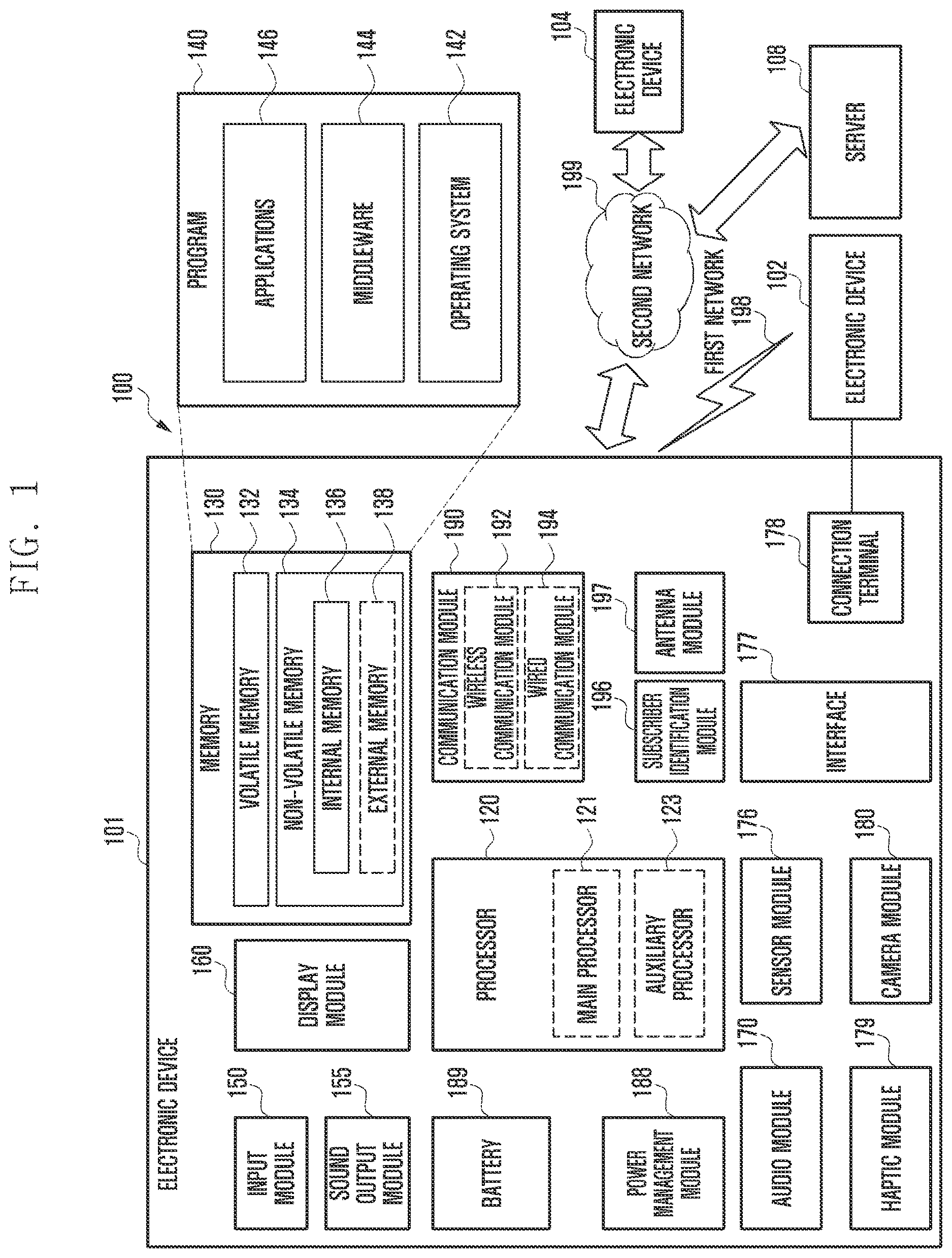 Patent US12620016 Figure 1 – Electronic device and method for recommending item to user