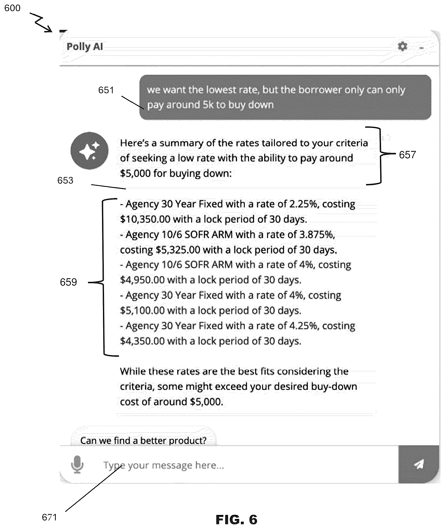 Patent US12620026 Figure 7 – Agentic framework for intent-driven responses in computer-based mortgage systems