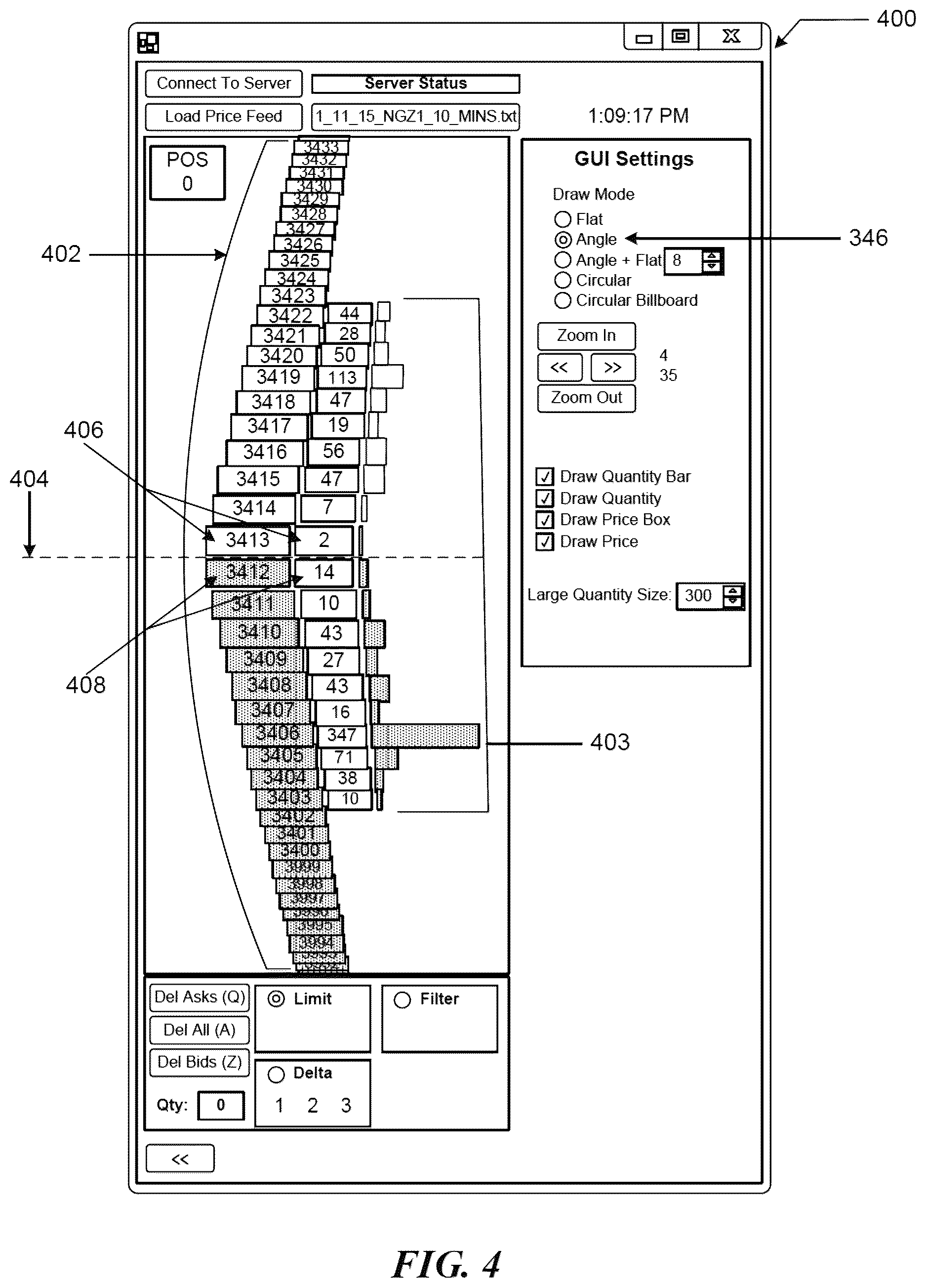 Patent US12620030 Figure 4 – Methods and systems for automatically executing orders using gesture-based triggers