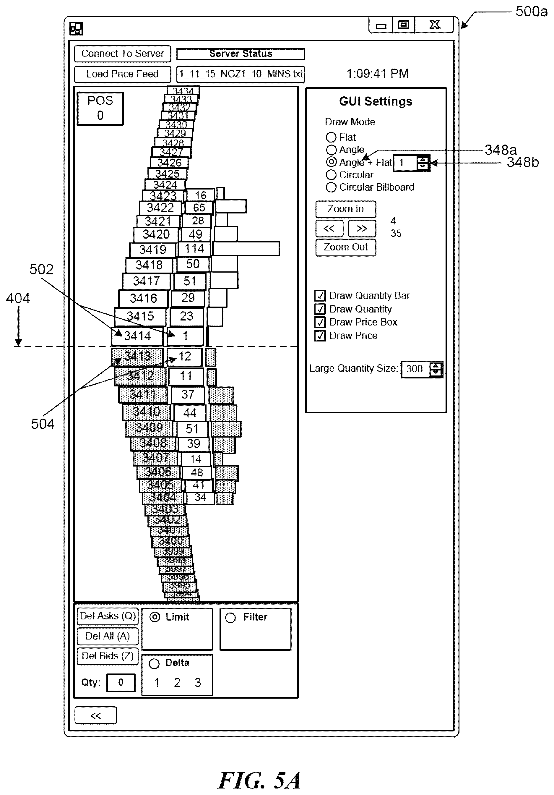 Patent US12620030 Figure 5 – Methods and systems for automatically executing orders using gesture-based triggers