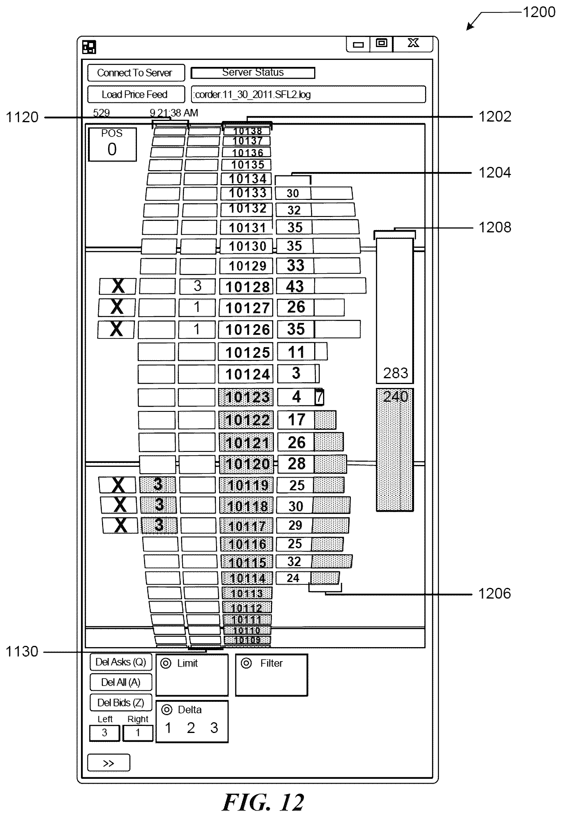 Patent US12620030 Figure 13 – Methods and systems for automatically executing orders using gesture-based triggers
