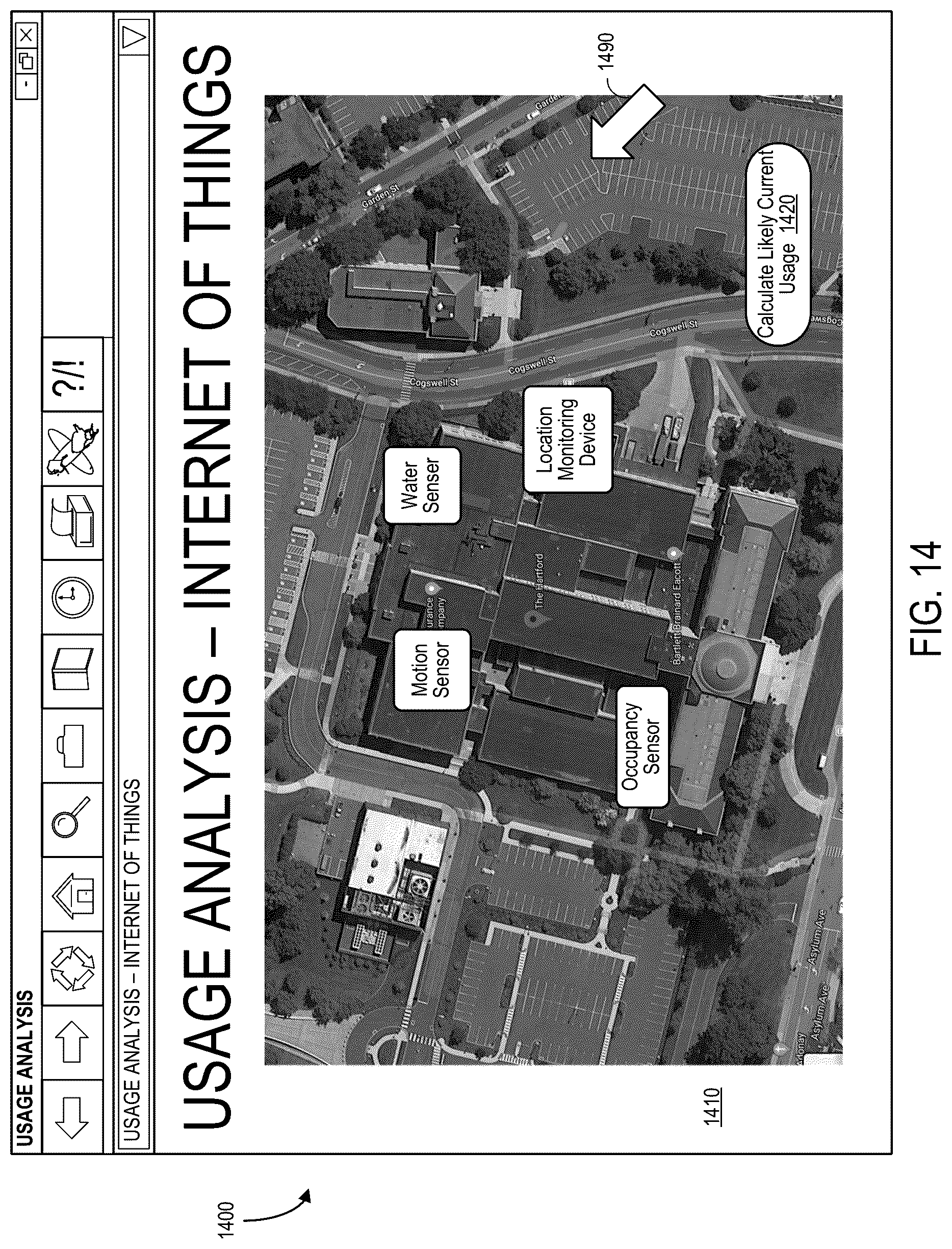 Patent US12620034 Figure 14 – Usage estimation systems and methods for risk association adjustments