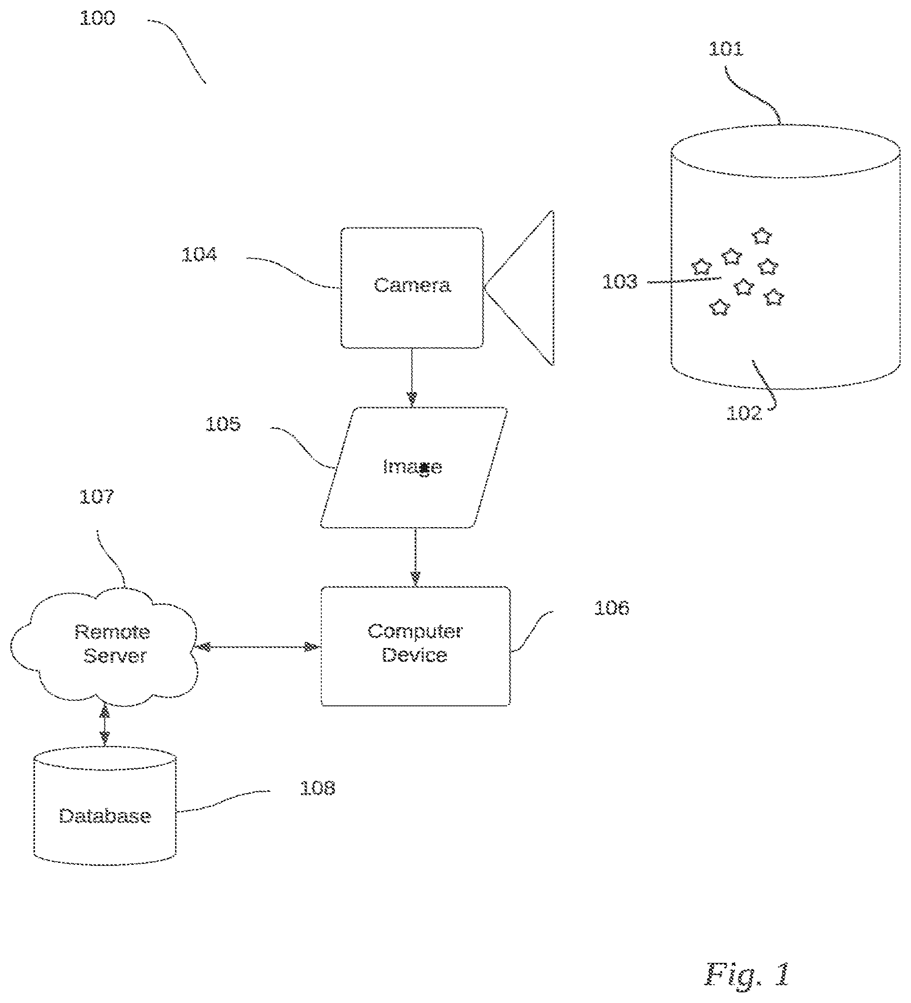Patent US12620049 — Use of imperfect patterns to encode data on surfaces — Figure 1