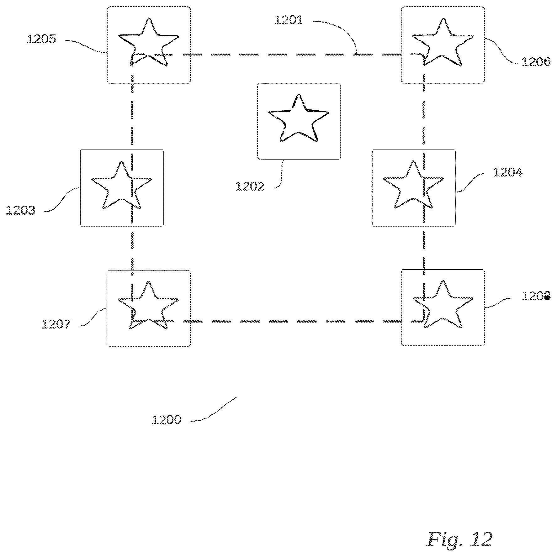 Patent US12620049 Figure 12 – Use of imperfect patterns to encode data on surfaces