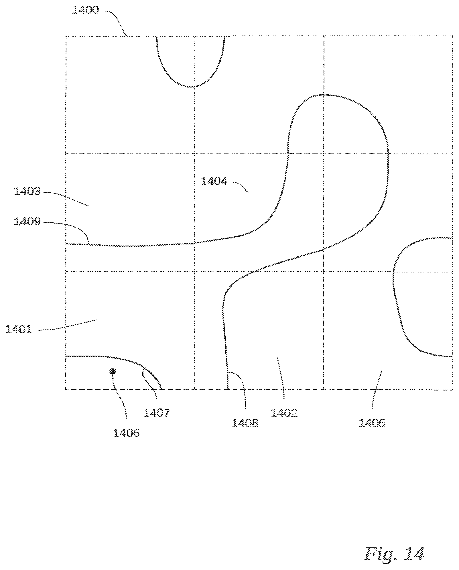 Patent US12620049 Figure 14 – Use of imperfect patterns to encode data on surfaces