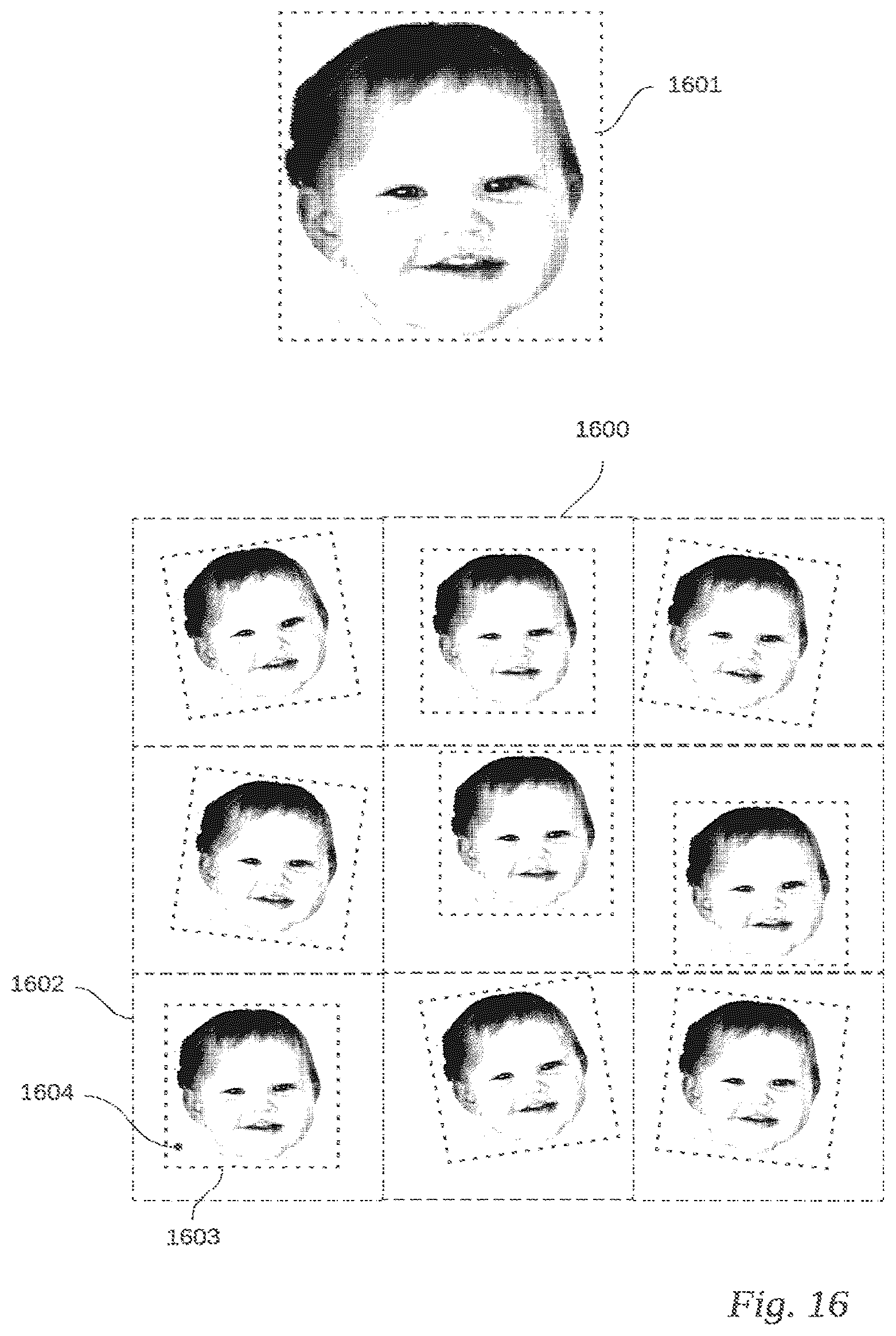 Patent US12620049 Figure 16 – Use of imperfect patterns to encode data on surfaces