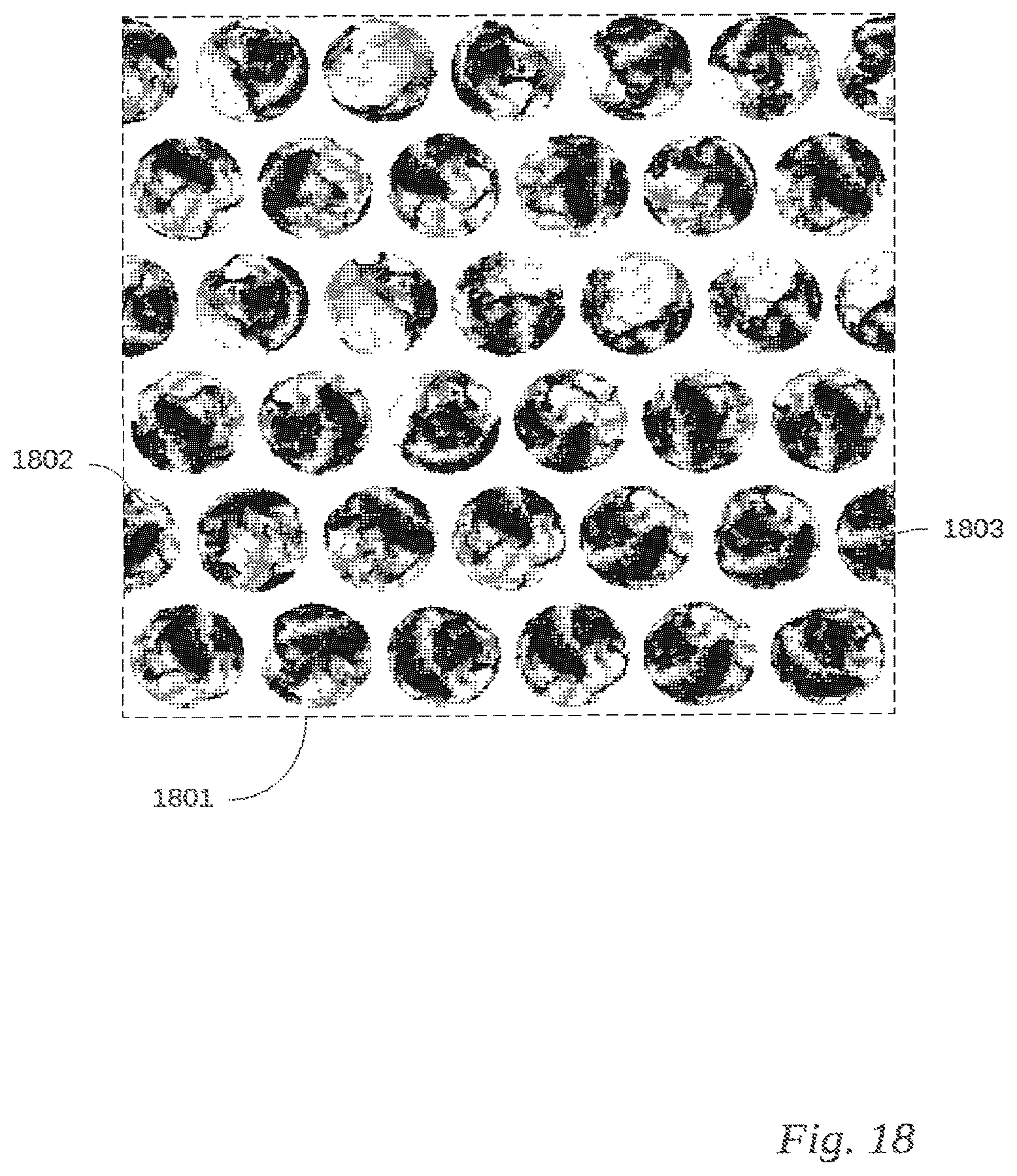 Patent US12620049 Figure 18 – Use of imperfect patterns to encode data on surfaces
