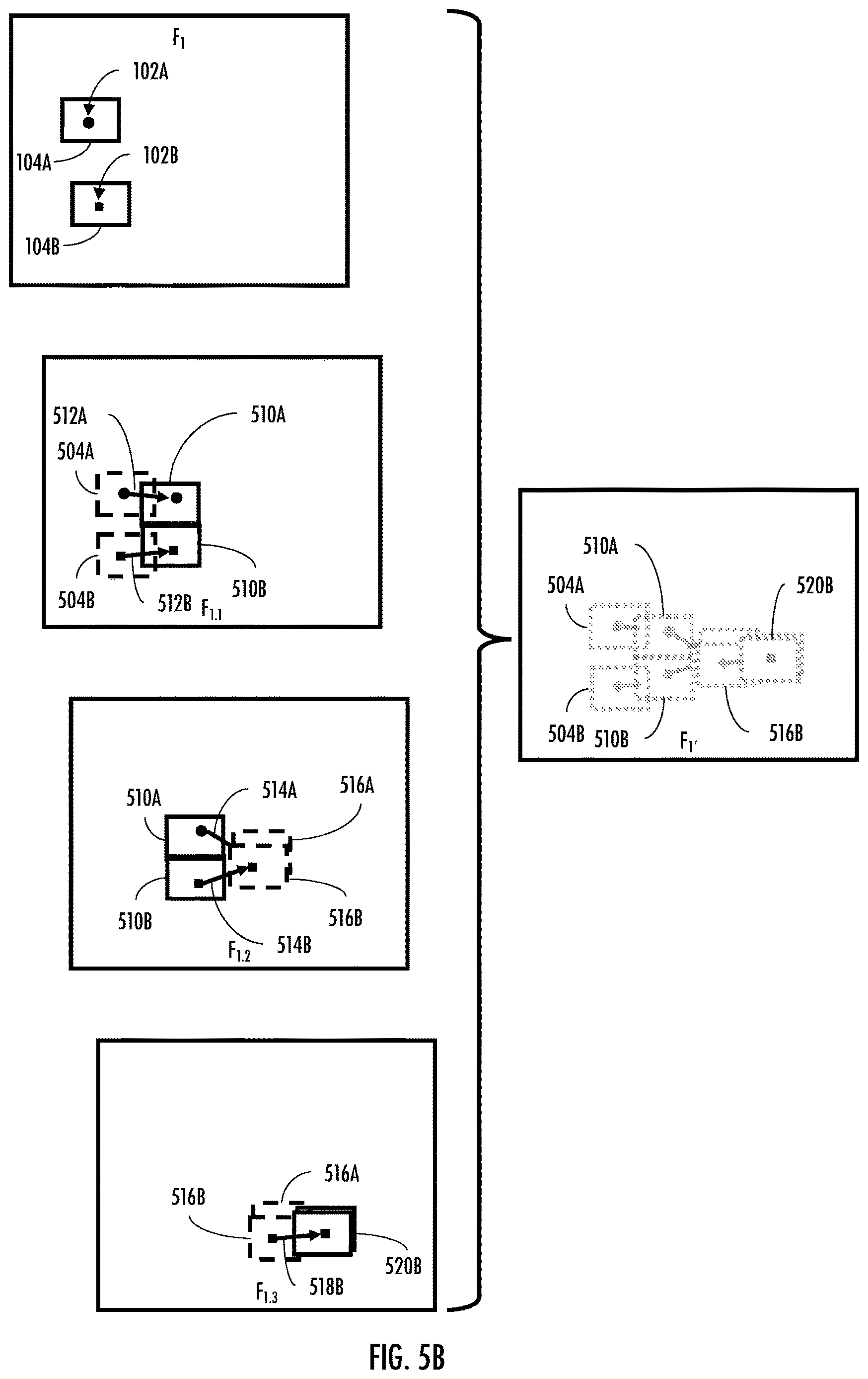 Patent US12620067 Figure 6 – Motion blur for multilayer motion