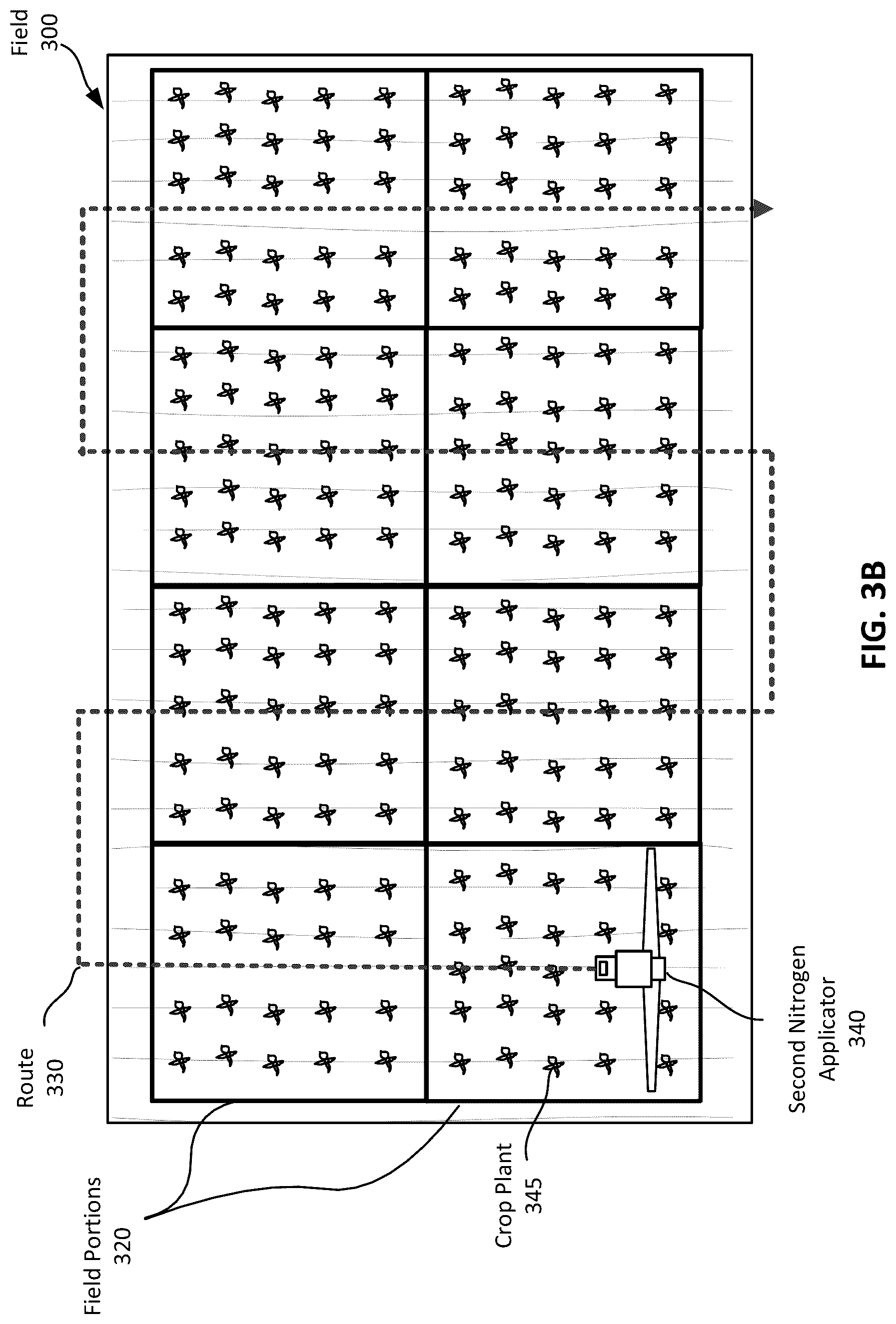 Patent US12620096 Figure 6 – Crop yield component map