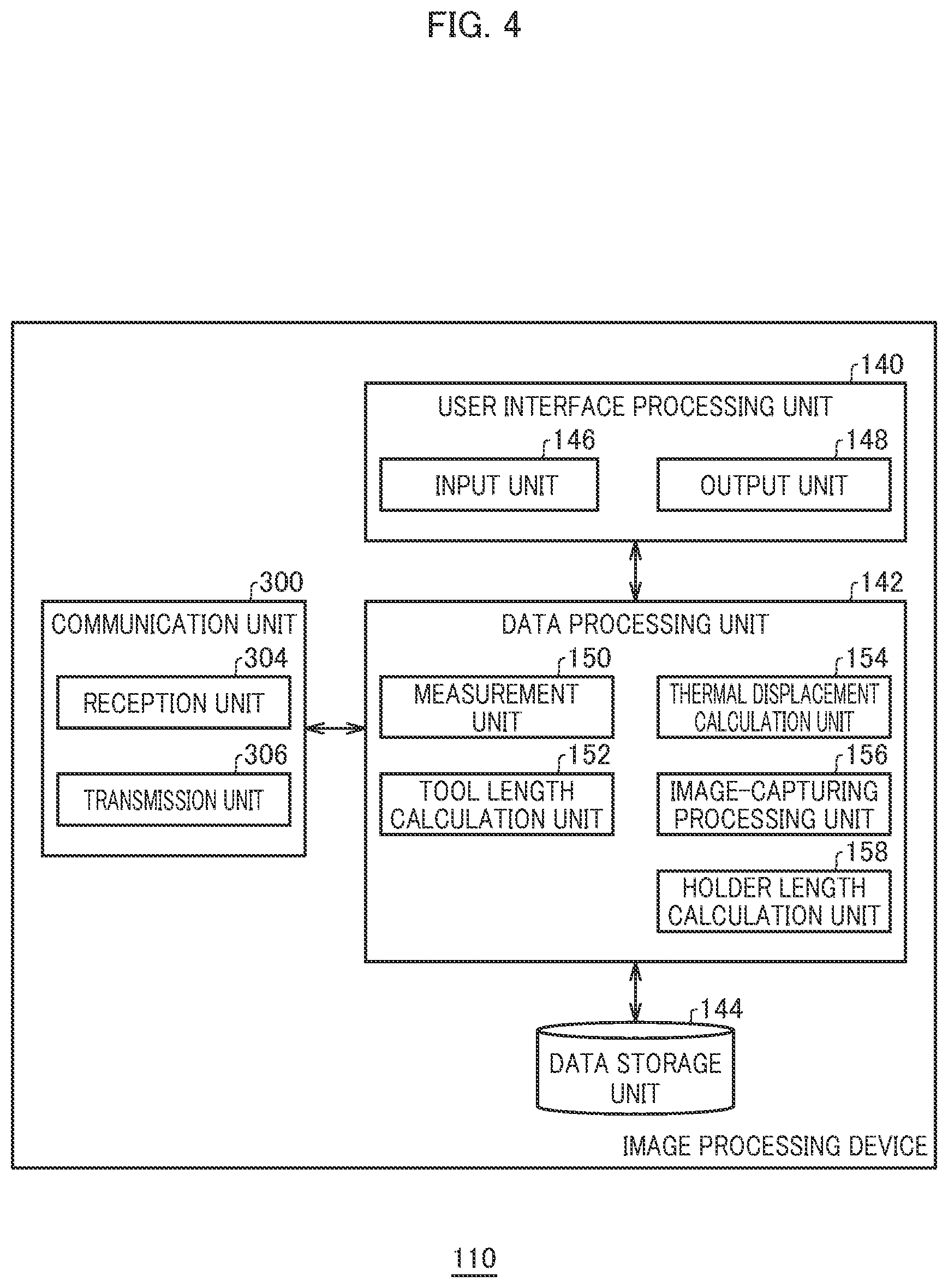 Patent US12620114 Figure 4 – Image processing device and machine tool