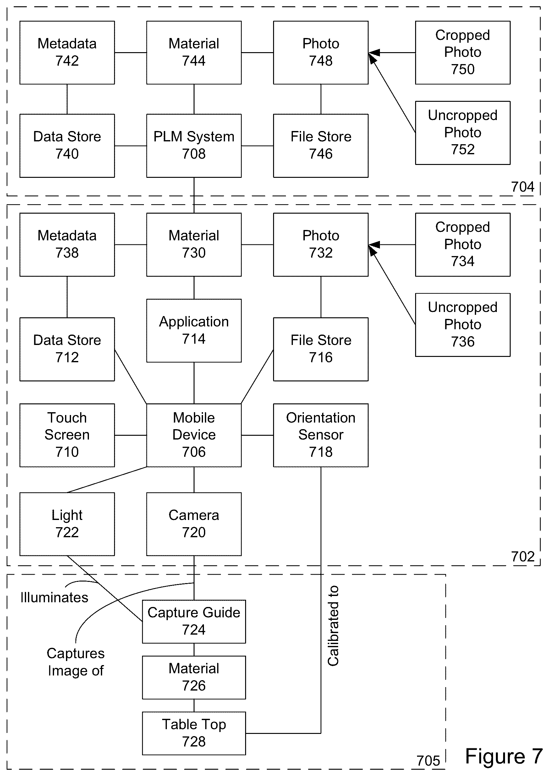 Patent US12620123 Figure 4 – Guided material data collection