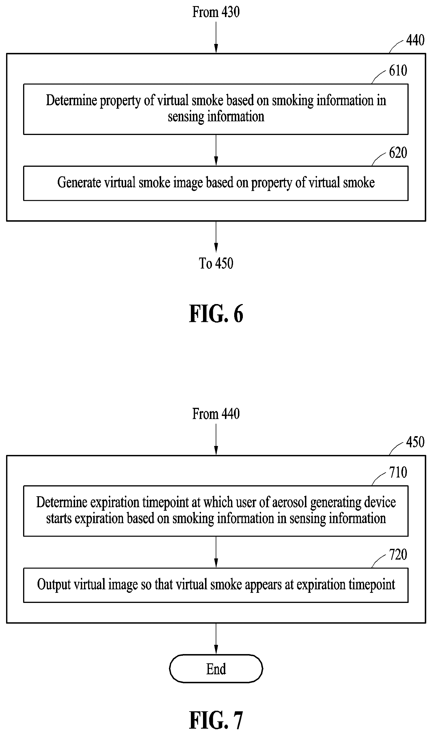 Patent US12620149 Figure 6 – Method and apparatus for outputting virtual smoke image