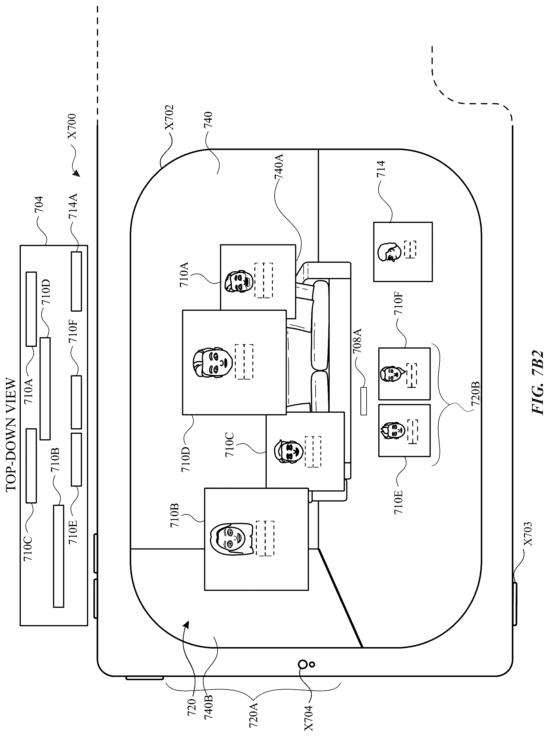 Patent US12620155 Figure 19 – Representations of participants in real-time communication sessions