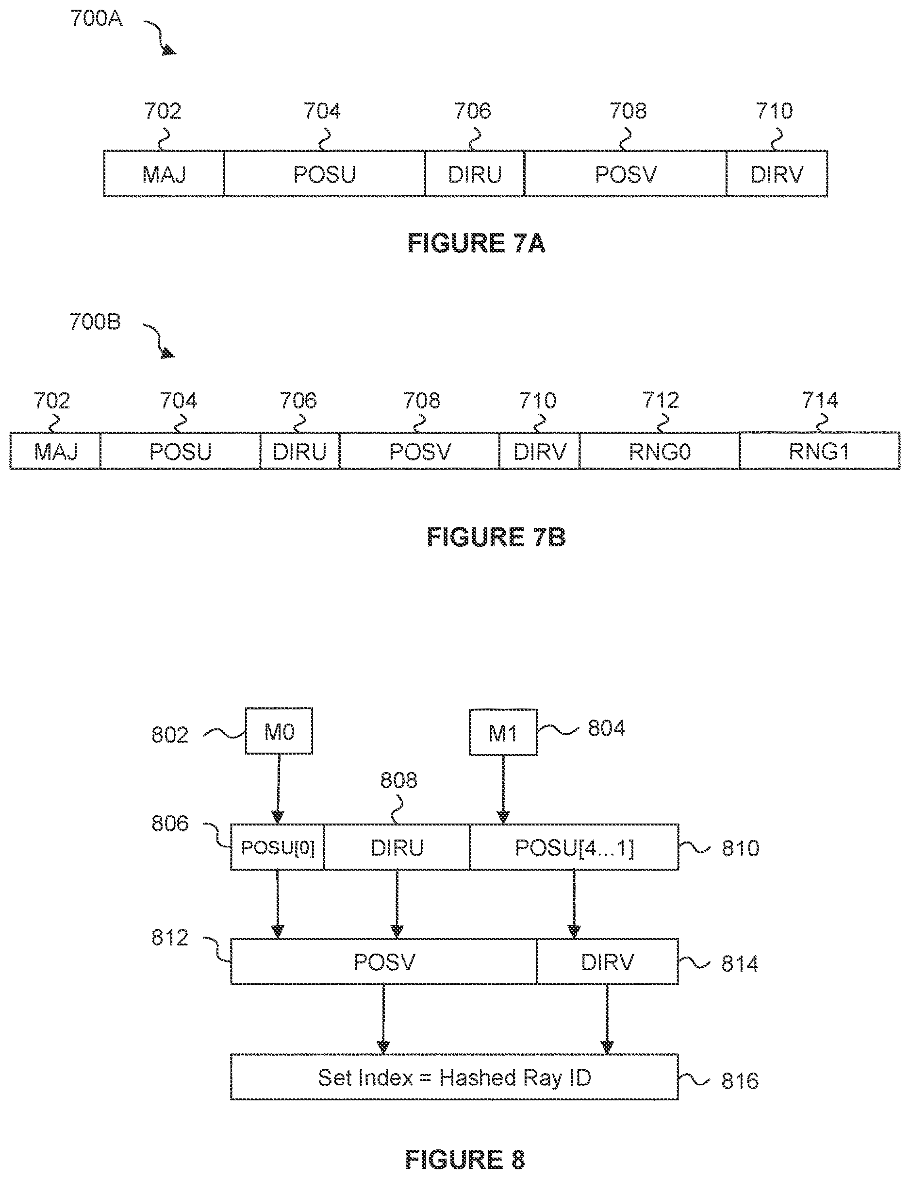Patent US12620161 Figure 7 – Ray tracing using compressed ray data representation for a ray having three direction components and three position components