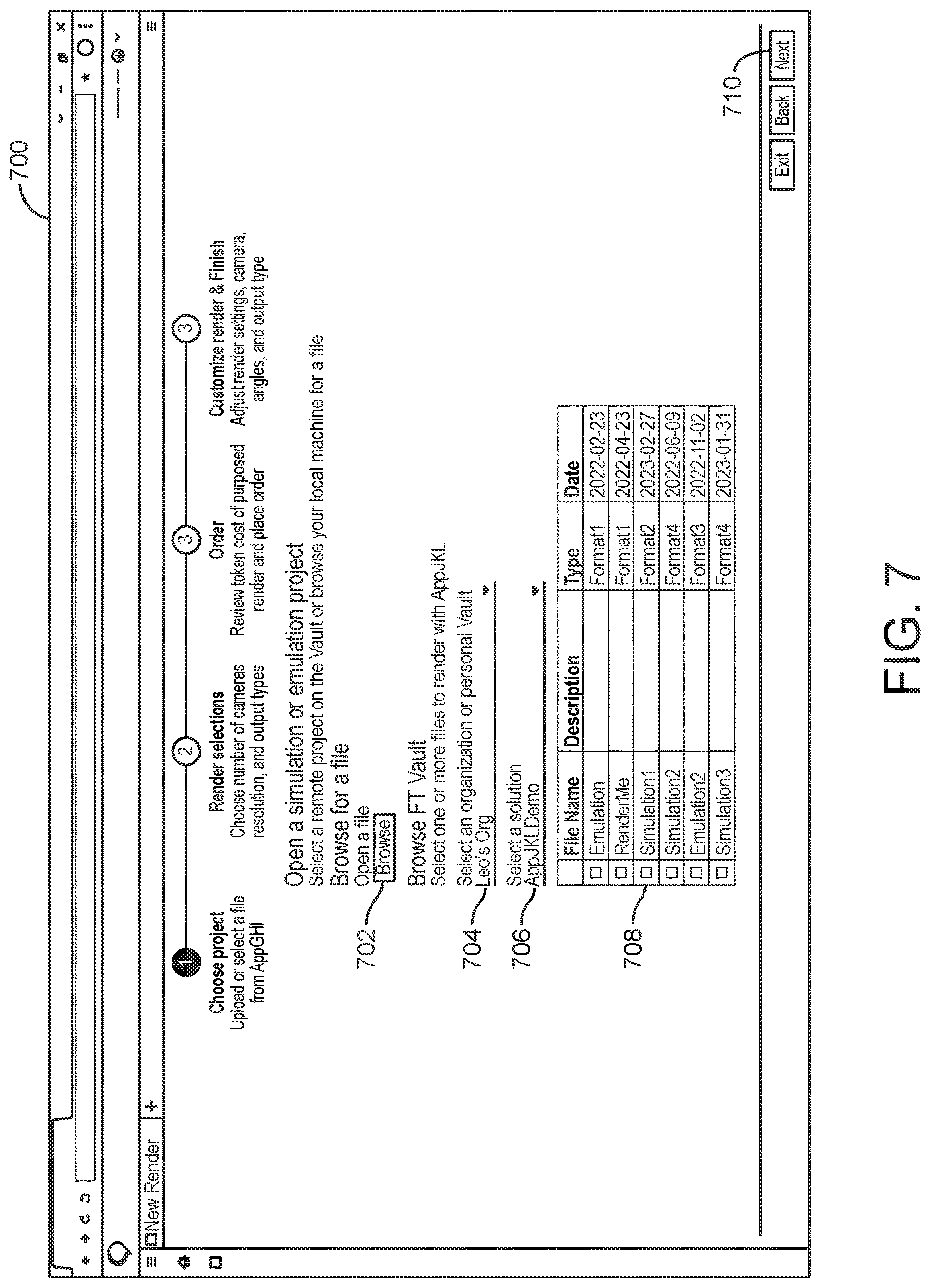 Patent US12620166 Figure 7 – Rendering as a service platform with industrial automation emulation for metaverse platform execution
