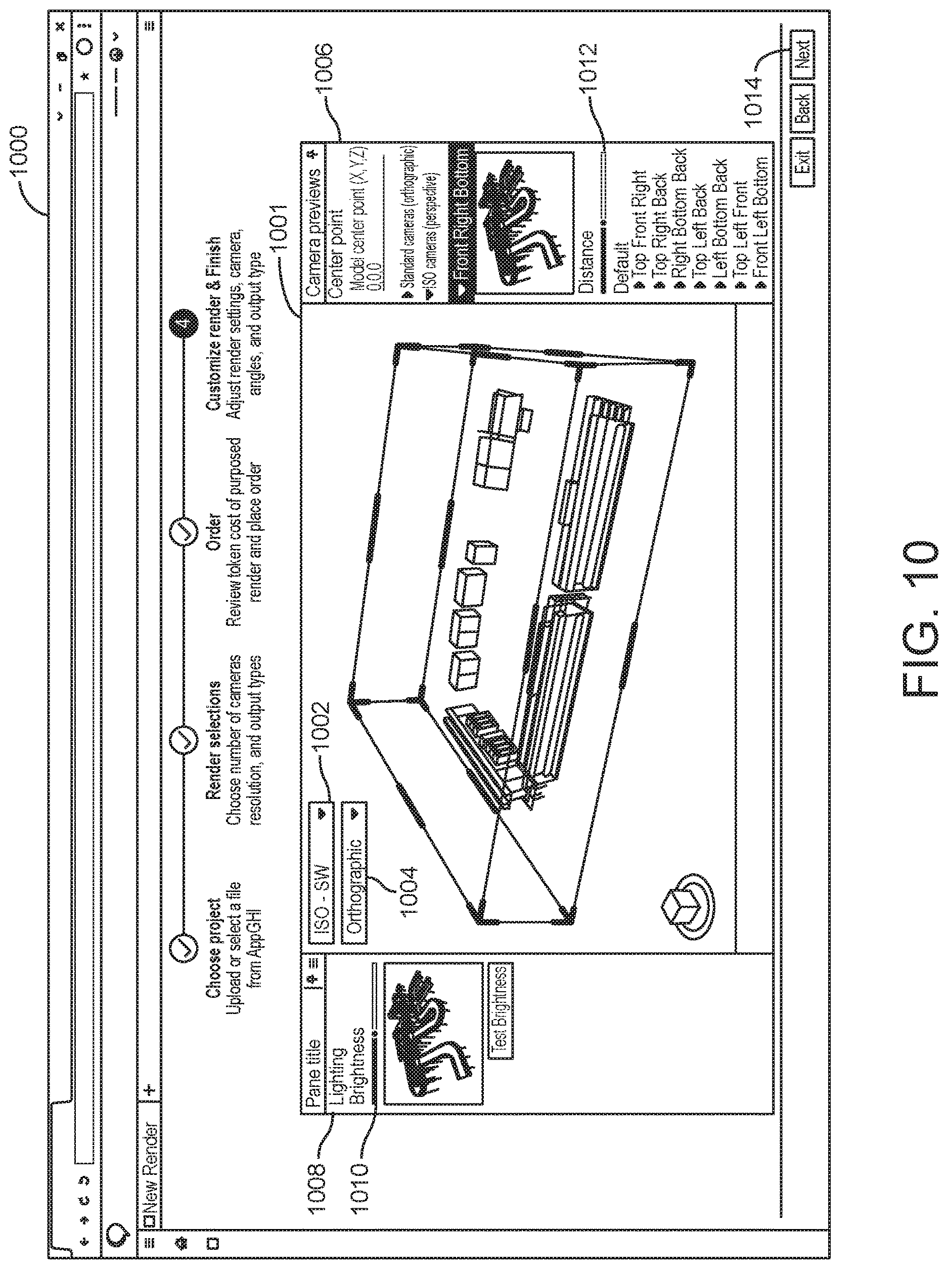 Patent US12620166 Figure 10 – Rendering as a service platform with industrial automation emulation for metaverse platform execution