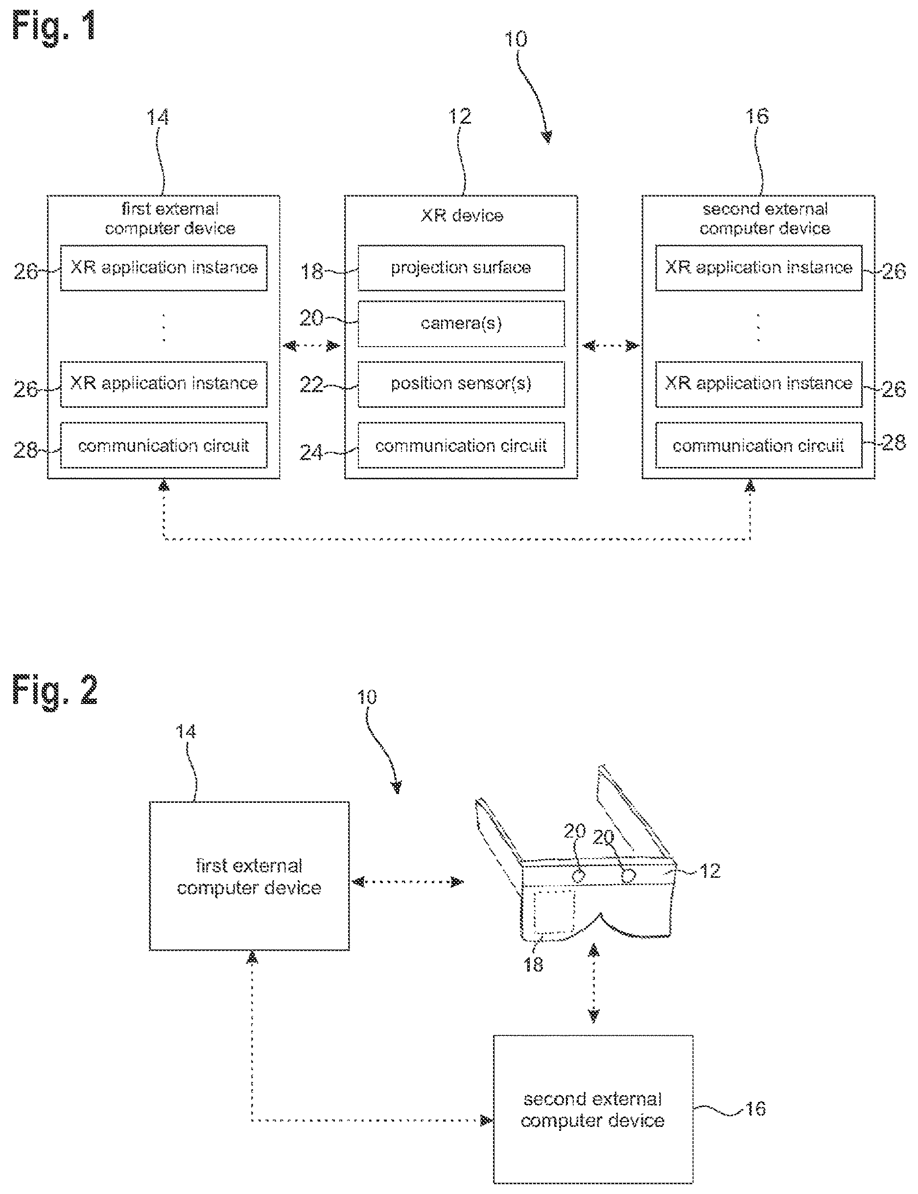 Patent US12620168 Figure 1 – System for blending extended reality images streamed from a plurality of application instances to an extended reality device