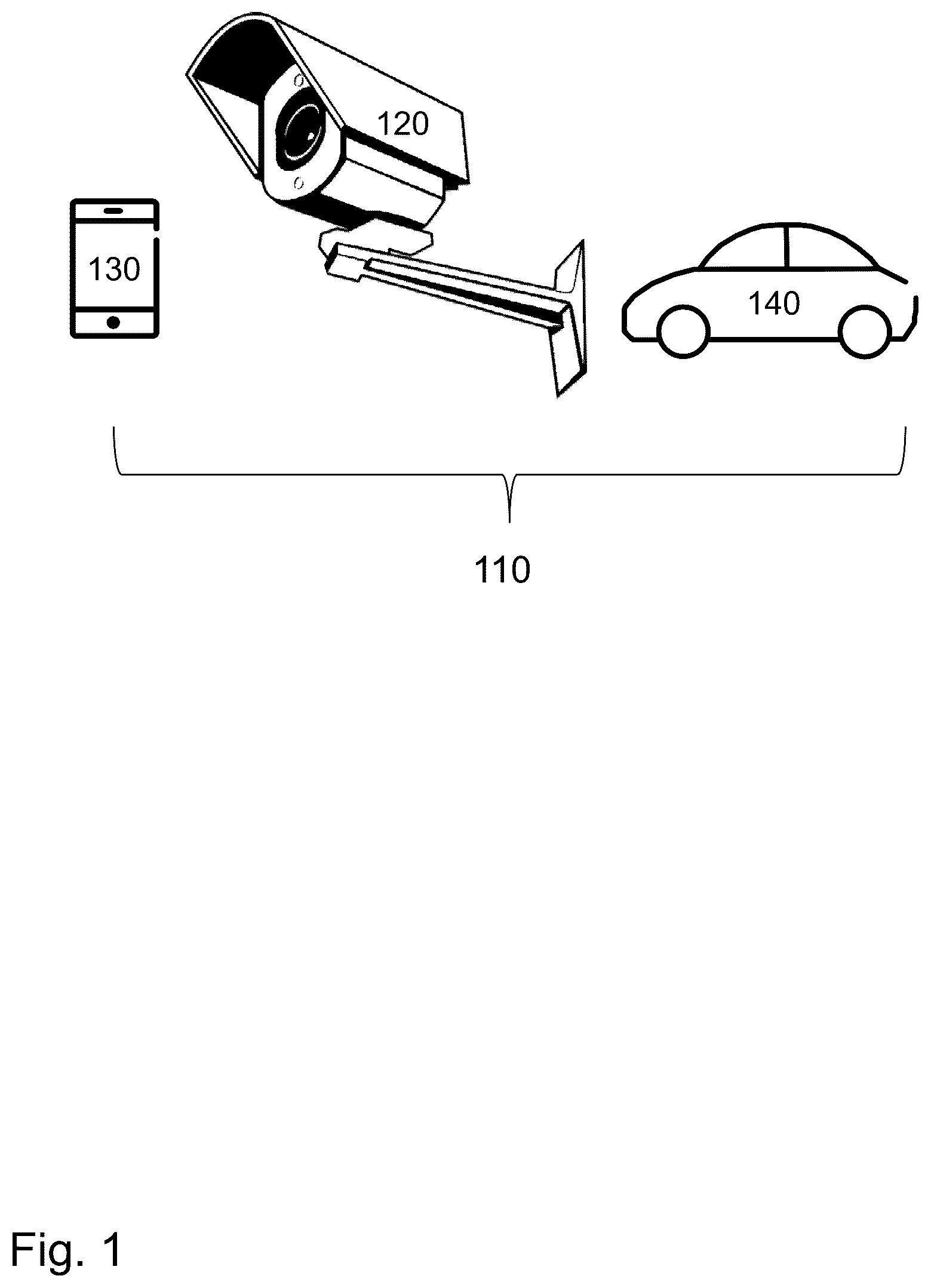 Patent US12620172 Figure 1 – Method and image-processing device for detecting a reflection of an identified object in an image frame